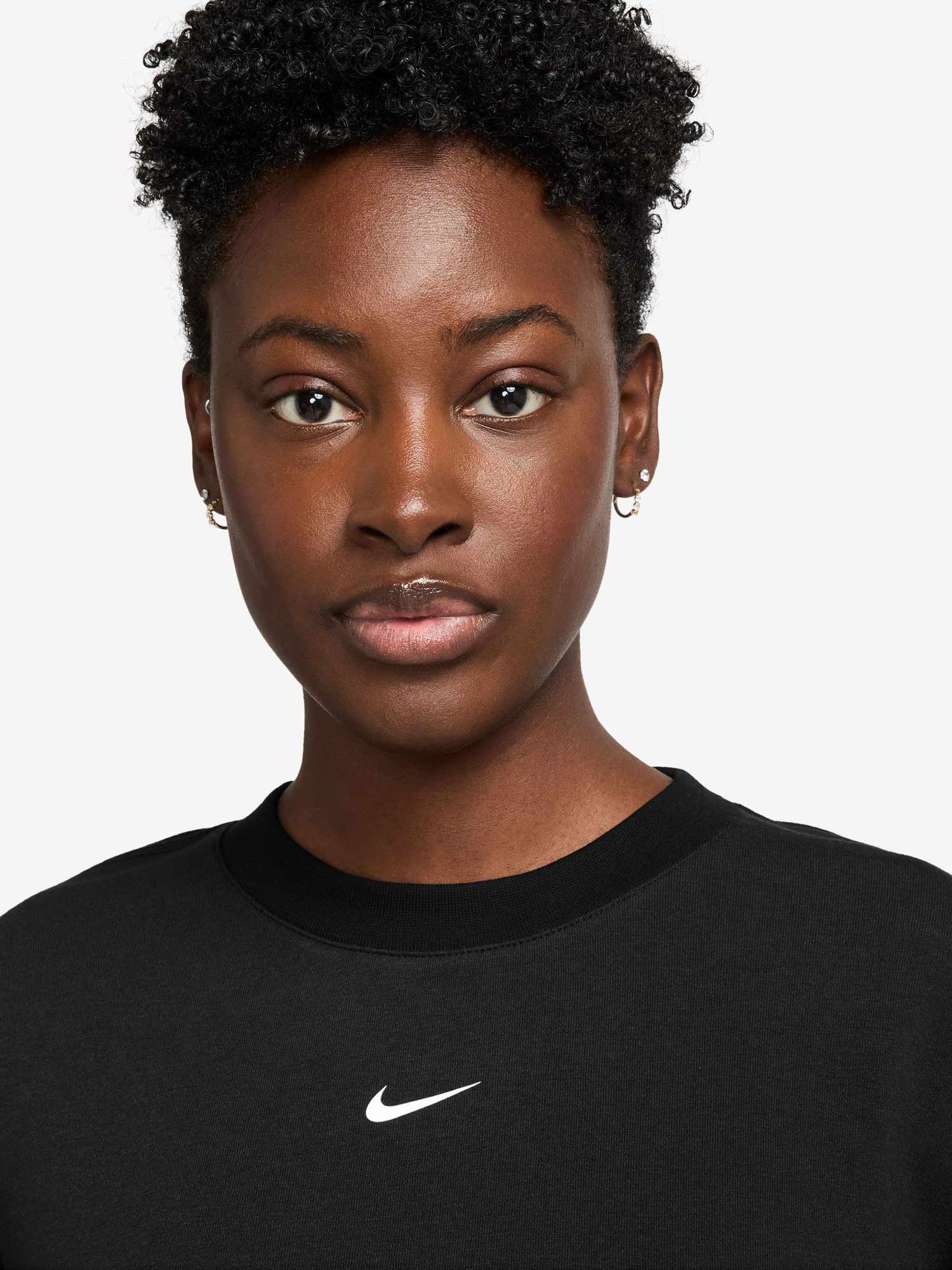 NIKE Блуза W NP DF FLC CREW TT GRX