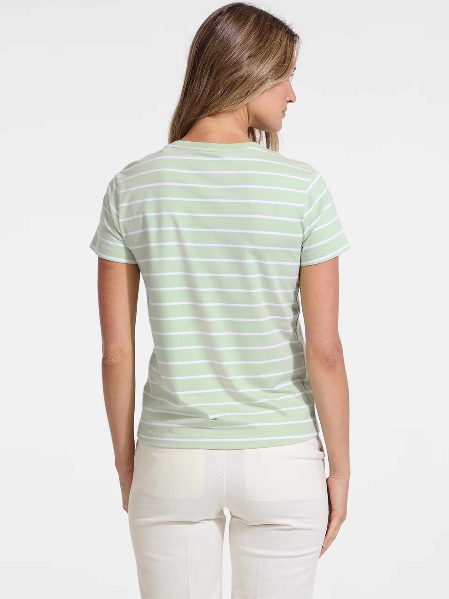 GUESS JEANS Тениска GJ SS CN REG YD STRIPED TEE