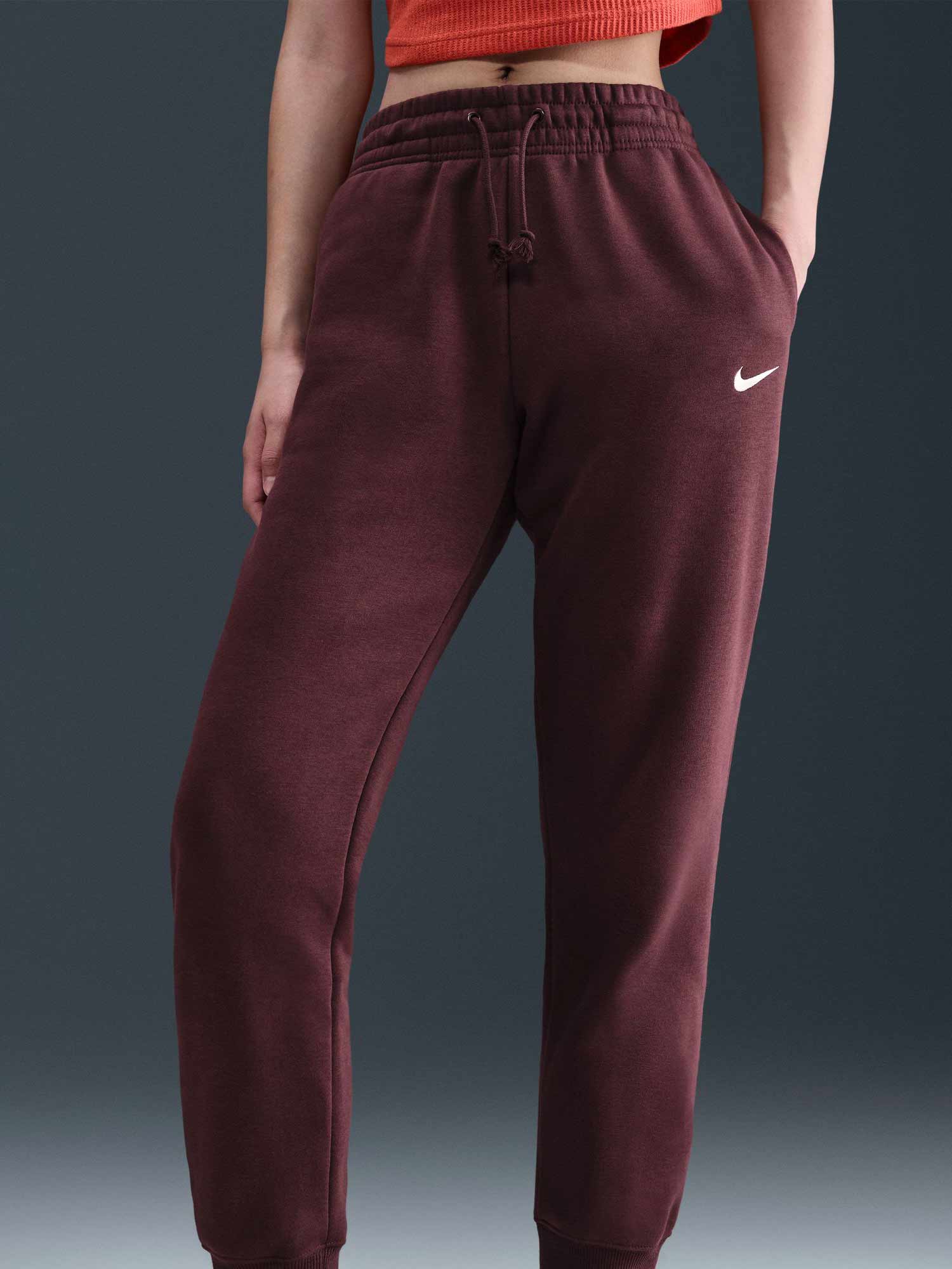 NIKE Спортно долнище W NSW PHNX FLC MR PANT STD