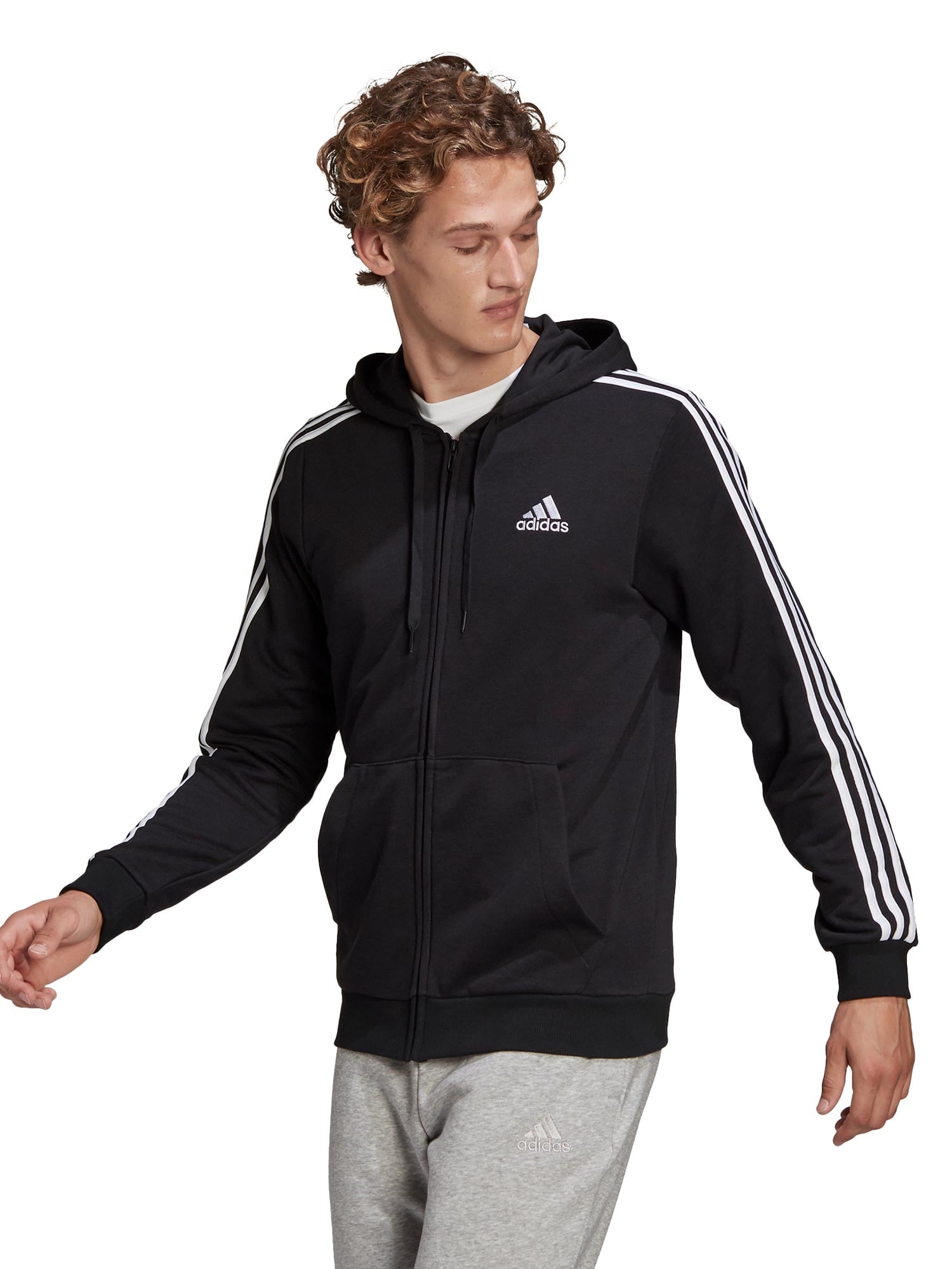 ADIDAS SPORTSWEAR Суитшърт Essentials French Terry 3-S Full-Zip