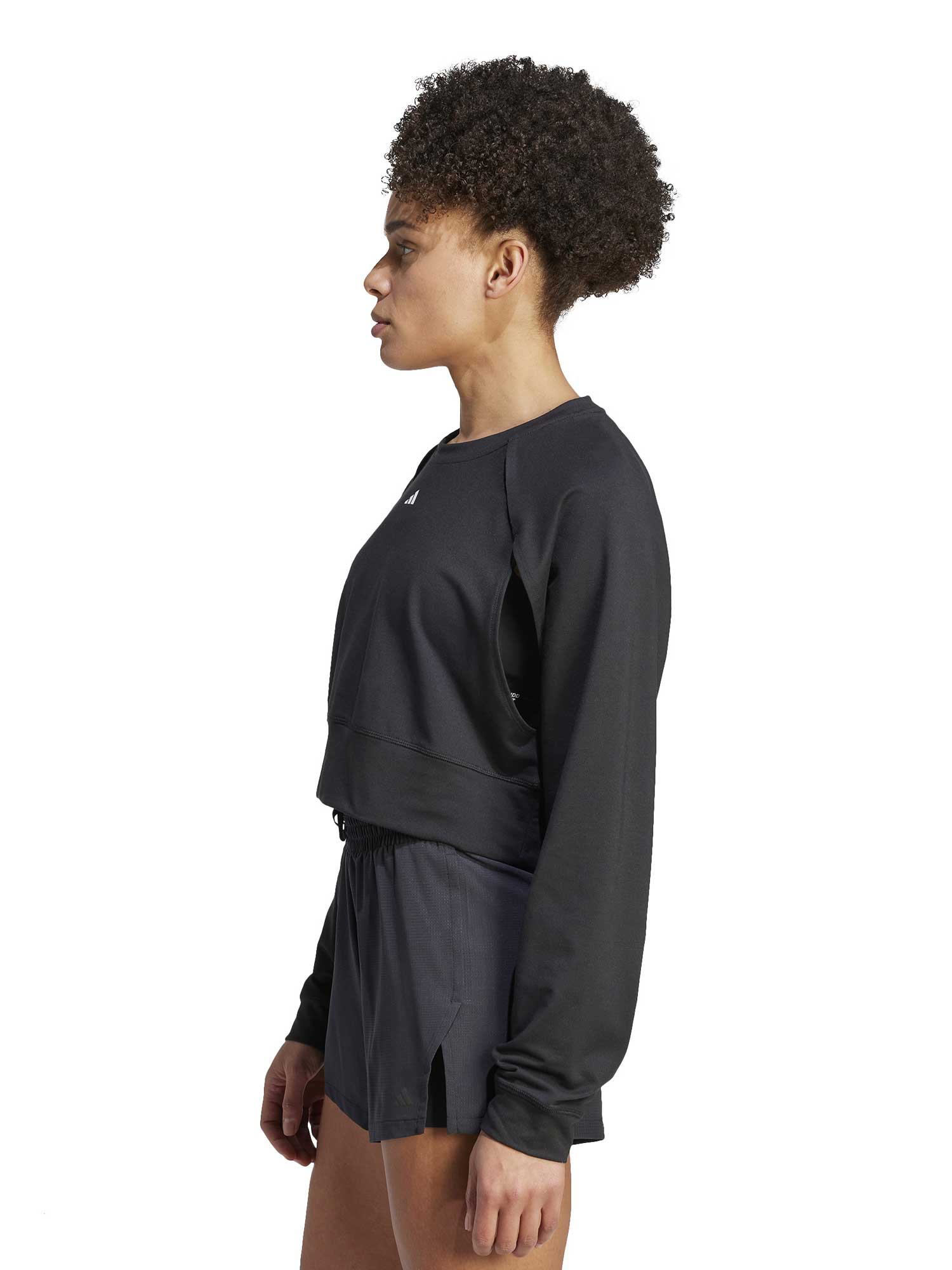 ADIDAS PERFORMANCE Блуза Power AEROREADY Crop Cover-Up