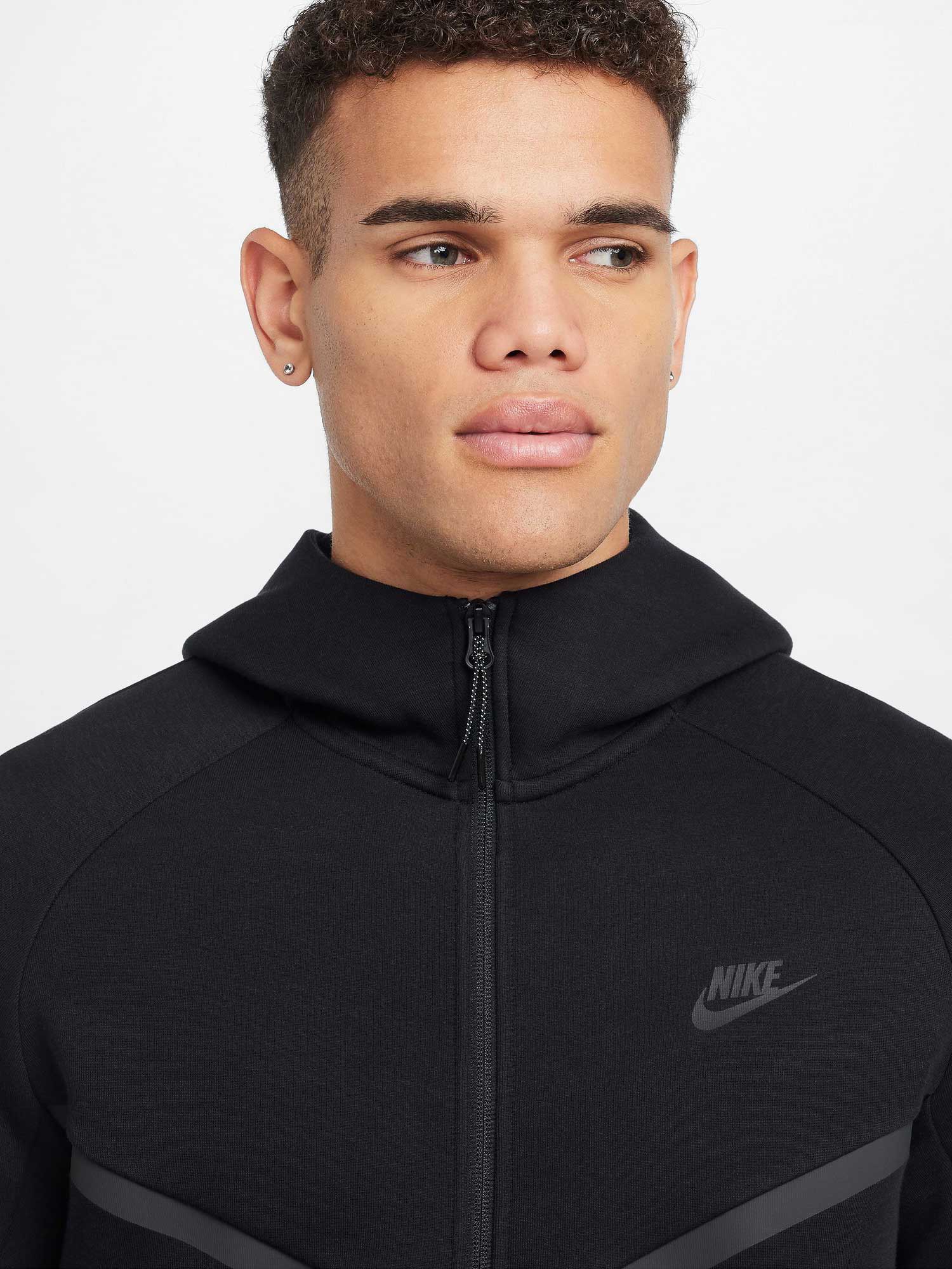 NIKE Суитшърт M NK TCH FLC FZ WR HOODIE