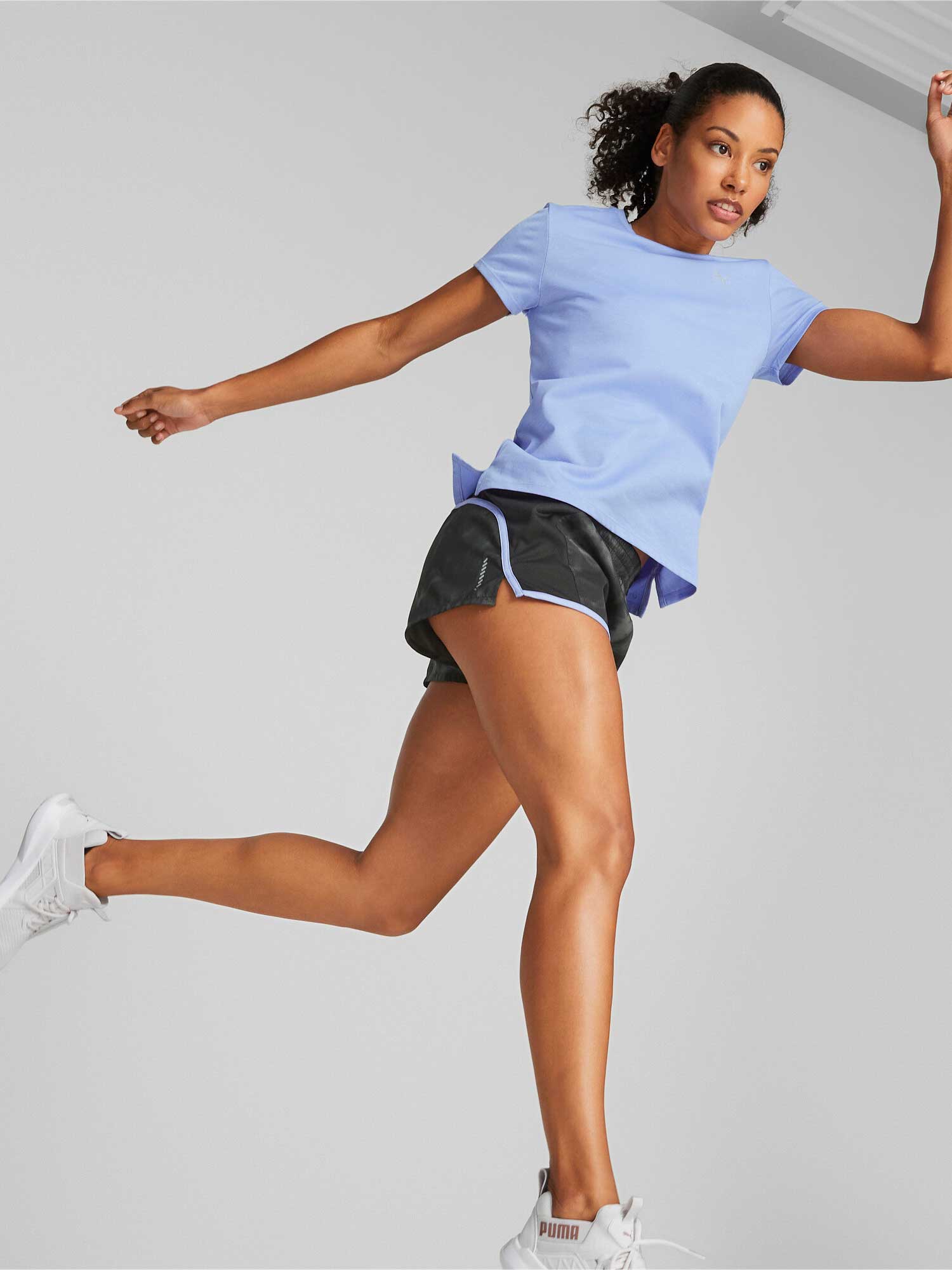 PUMA Тениска RUN FAVORITE HEATHER SS W