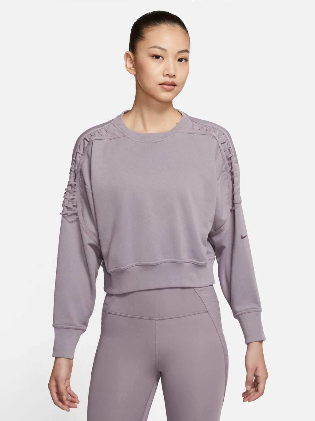 NIKE Блуза W THRMA FLC CROP LC LS