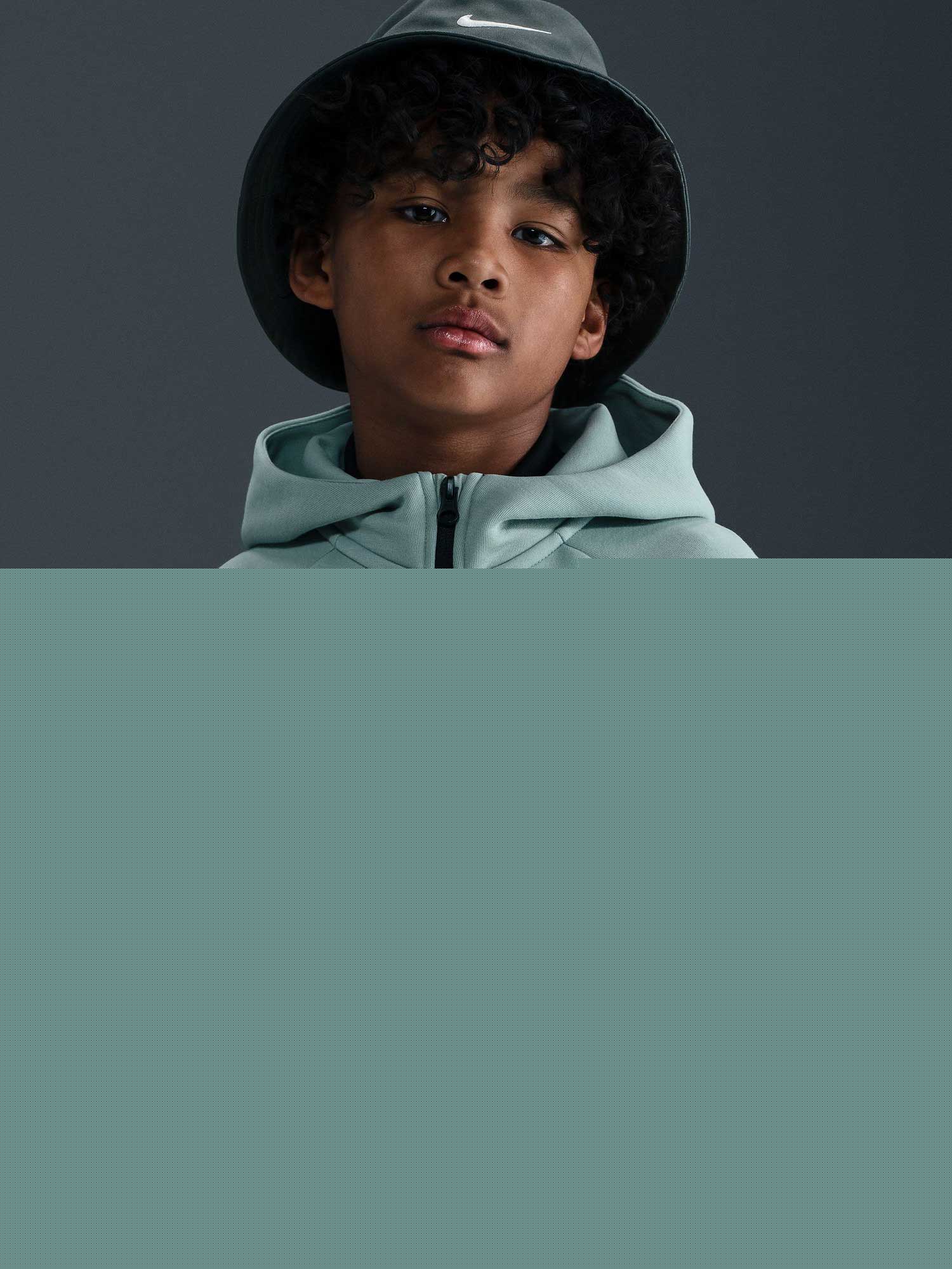 NIKE Суитшърт B NSW TCH FLC FZ - PD