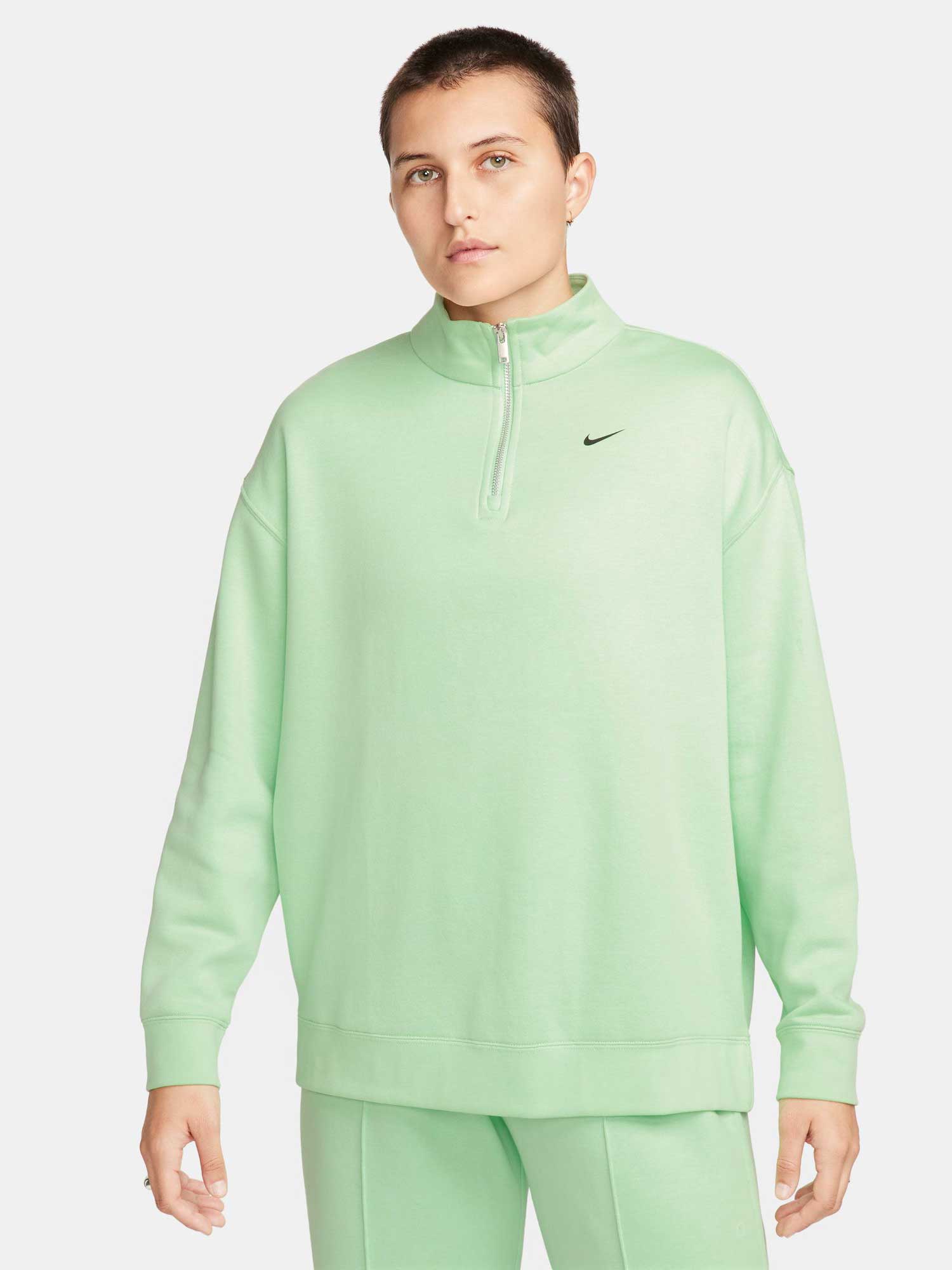 NIKE Блуза W NSW FLC QZ GLS