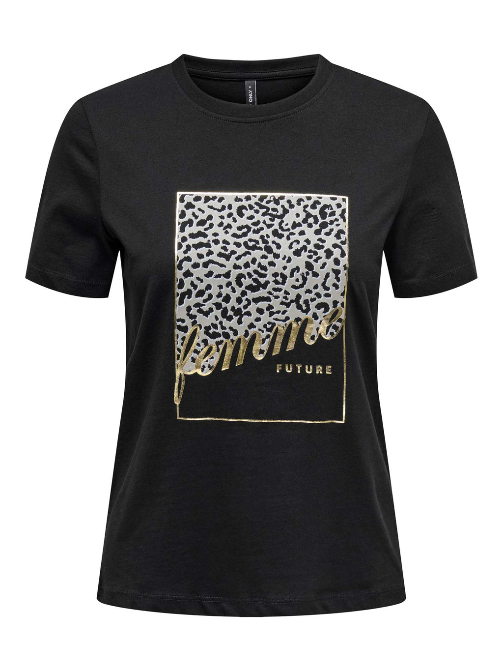 ONLY Тениска ONLTANYA LIFE REG S/S LEO PRINT TOP JRS