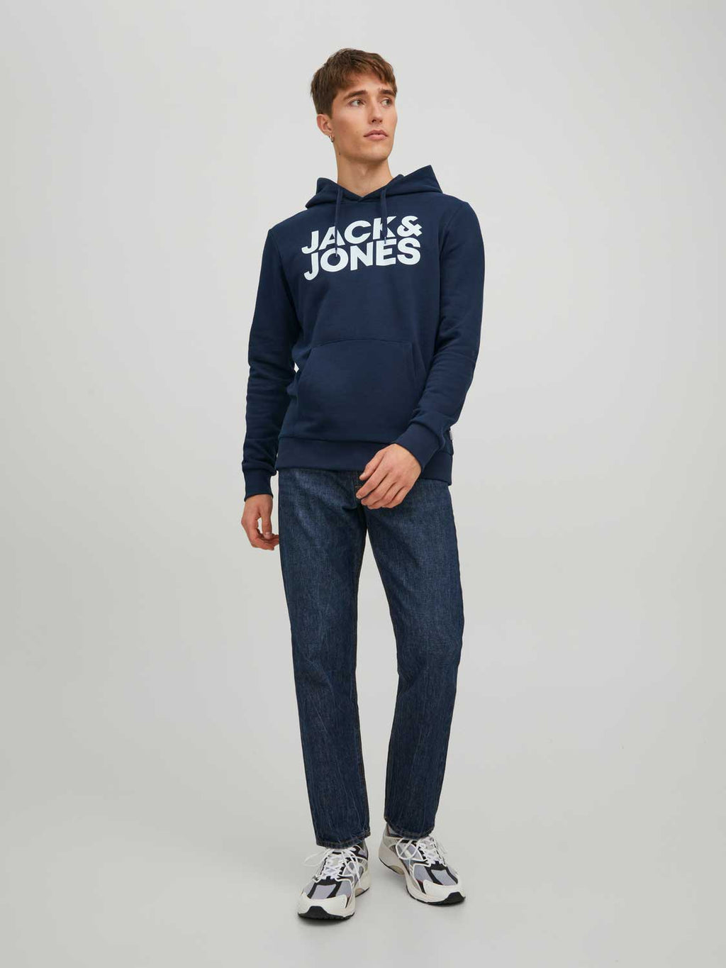 JACK & JONES Суитшърт JJECORP LOGO SWEAT HOOD NOOS