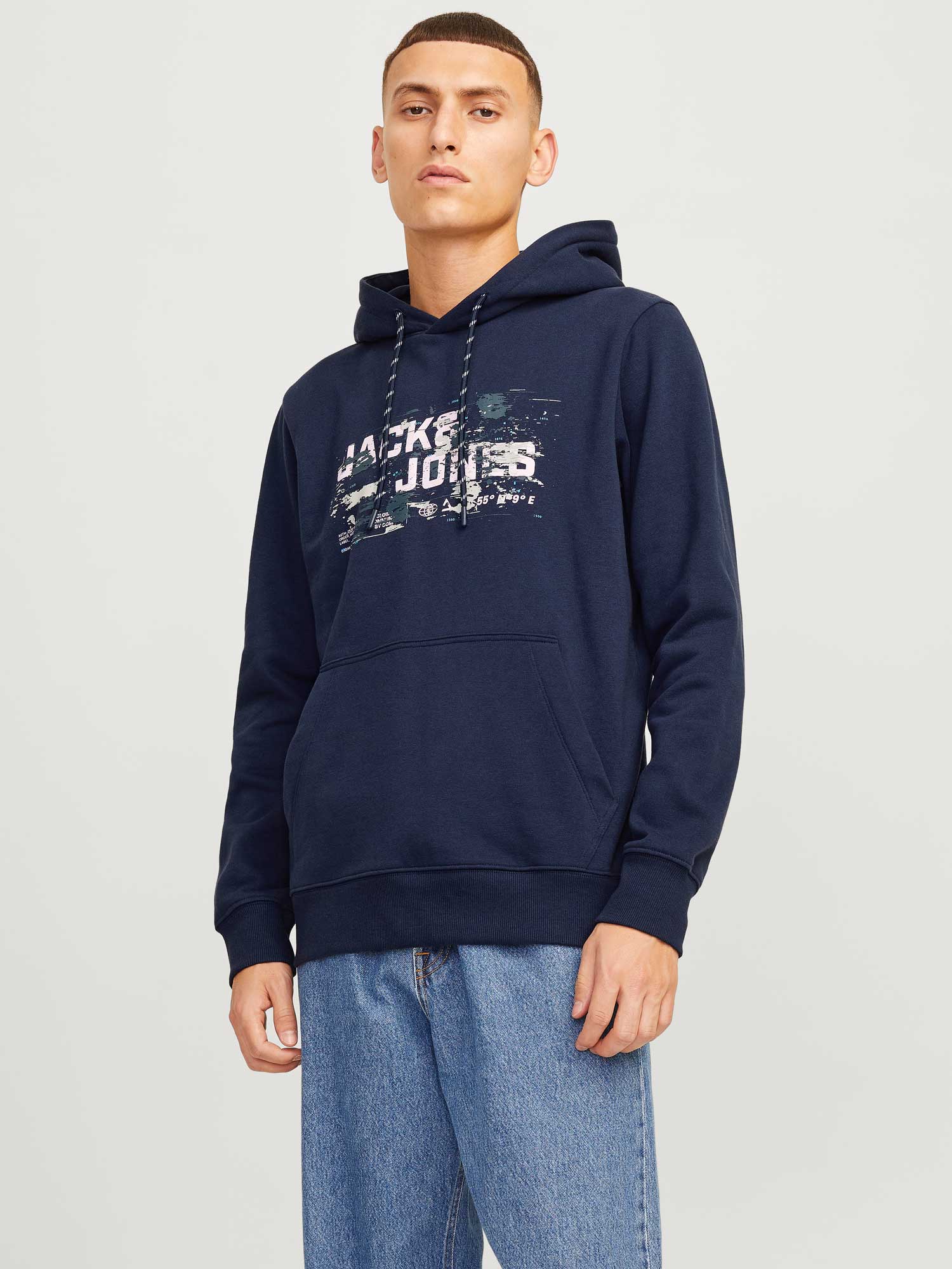 JACK & JONES Суитшърт JCOOUTDOOR LOGO SWEAT HOOD SN