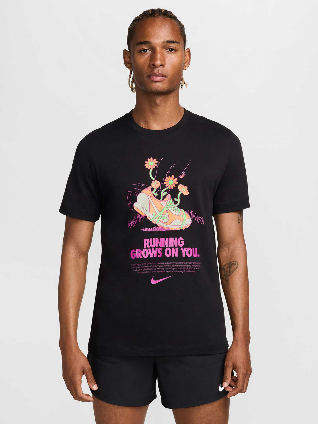 NIKE Тениска M NK DF TEE RUN DNA FA24