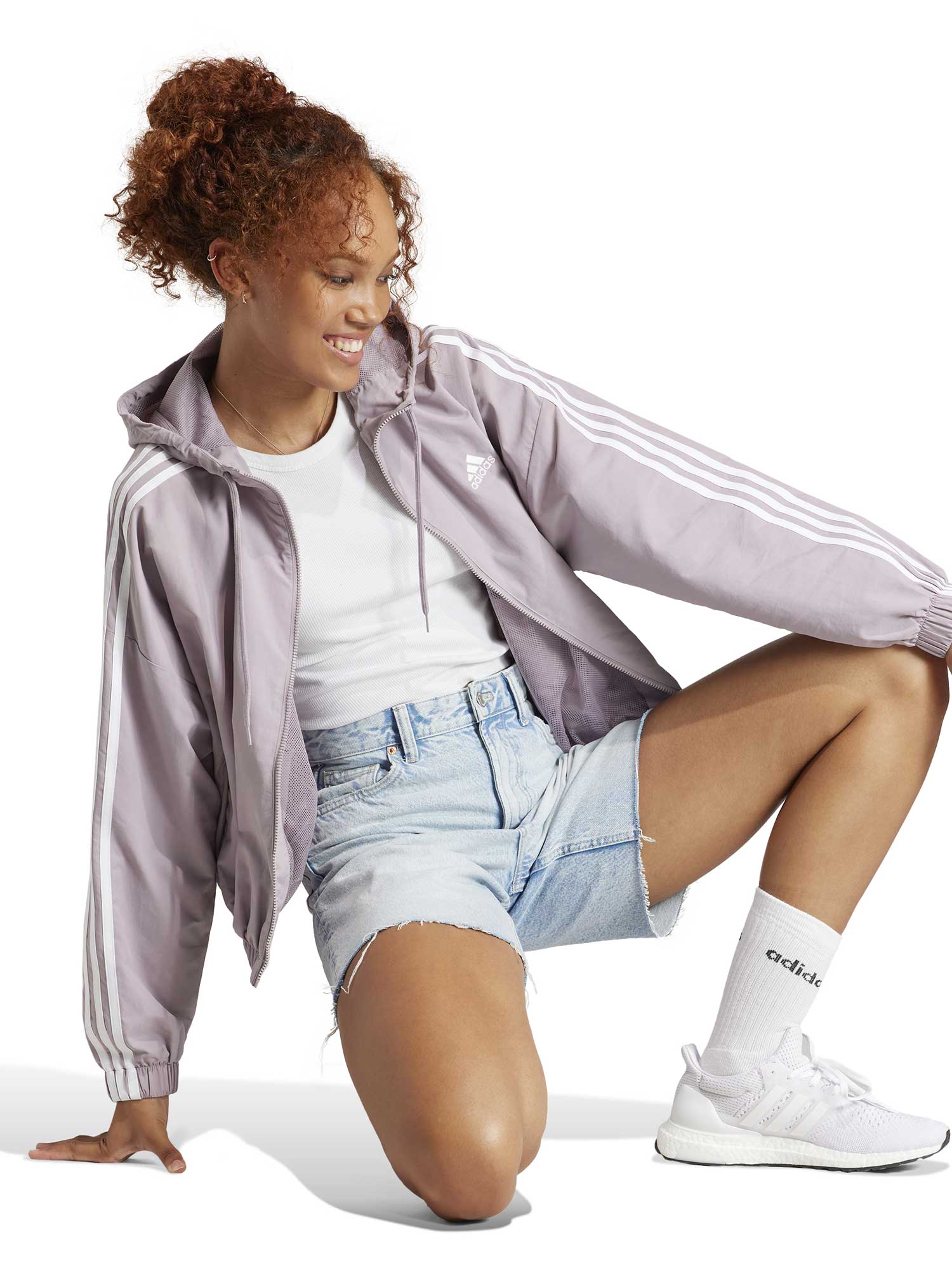 ADIDAS SPORTSWEAR Ветровка Essentials 3-Stripes Woven Windbreaker
