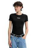 TOMMY JEANS Тениска TJW SLIM ESSENTIAL LOGO2 TEE E