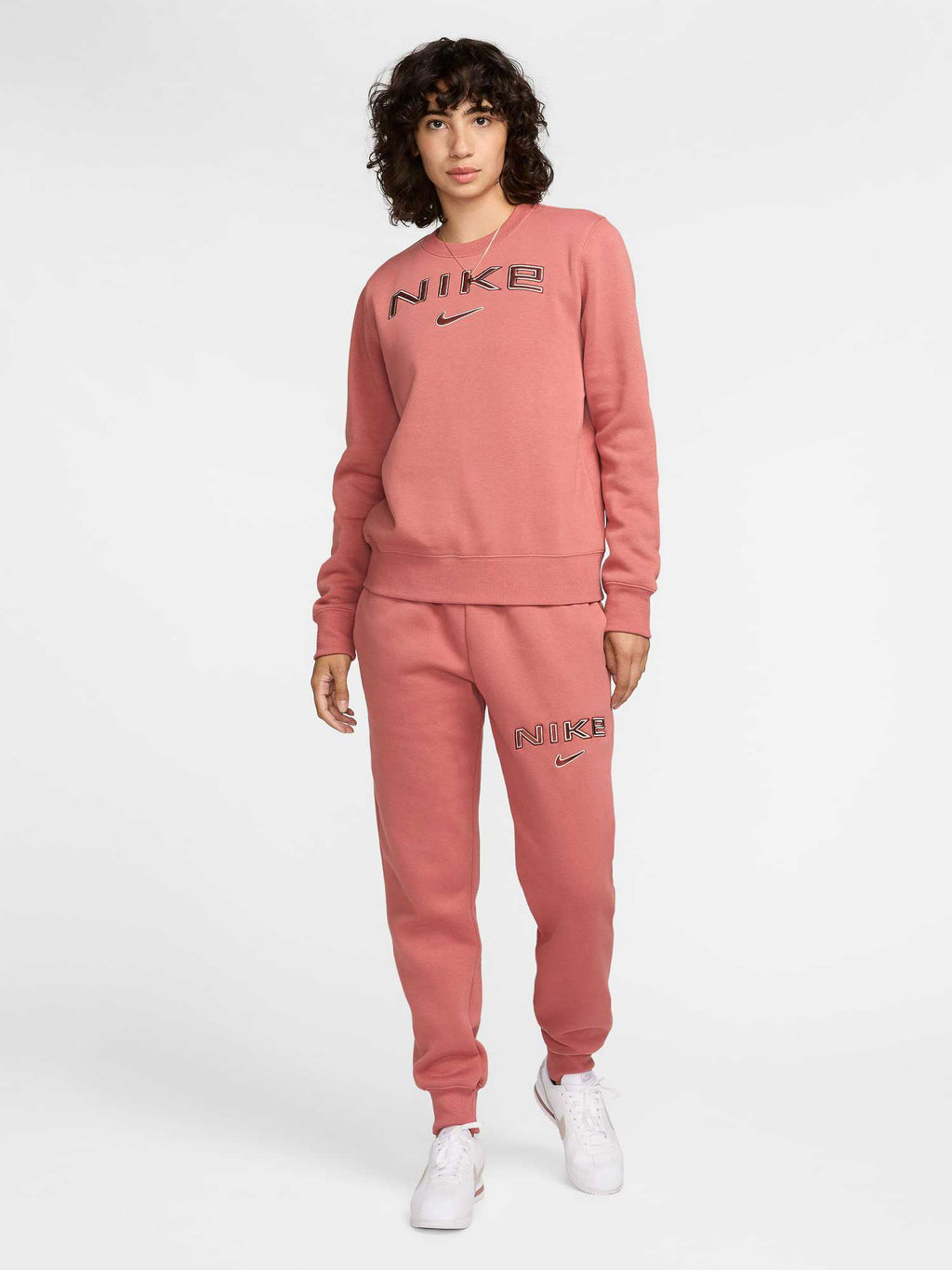 NIKE Блуза W NSW PHNX FLC STD LOGO CREW