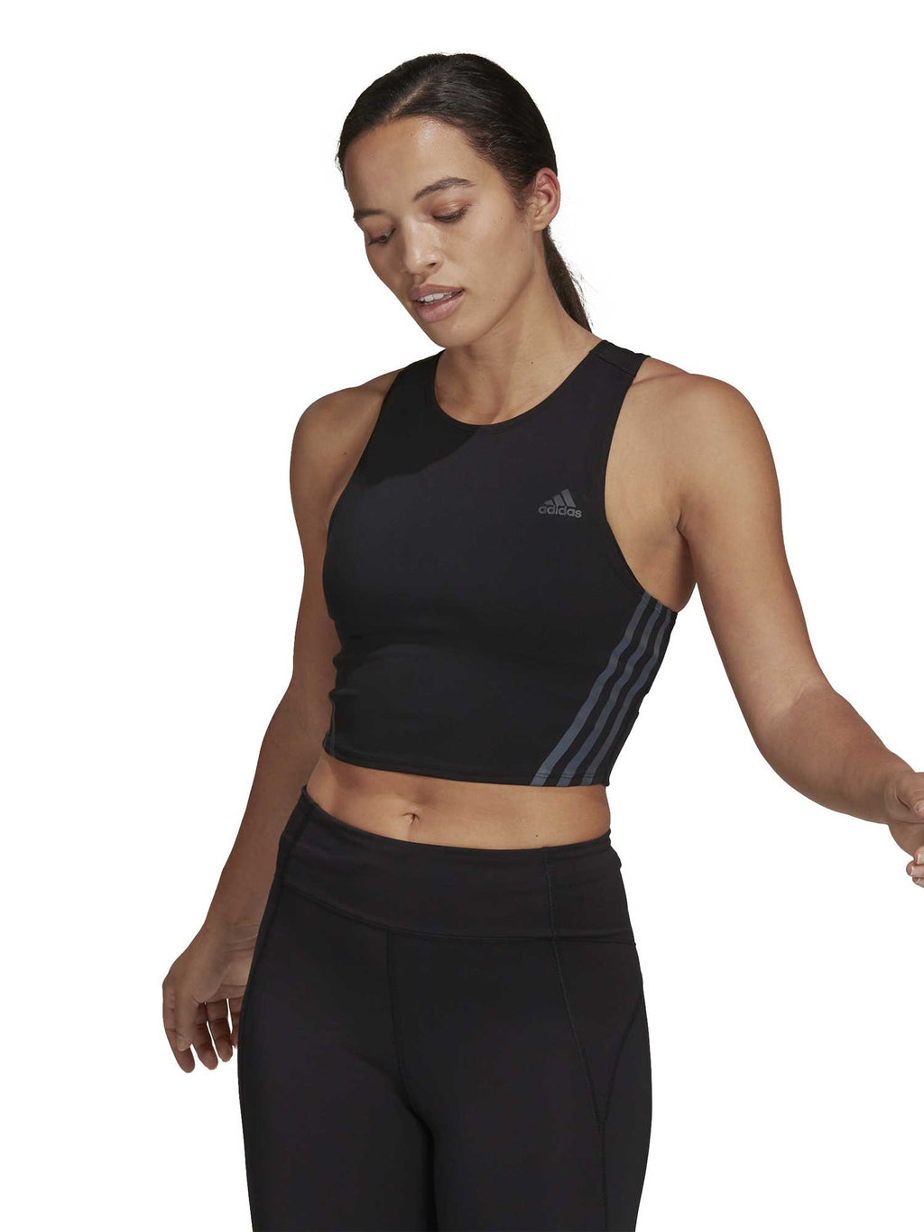 ADIDAS PERFORMANCE Потник Run Icons 3-Stripes Cooler Running Crop Top