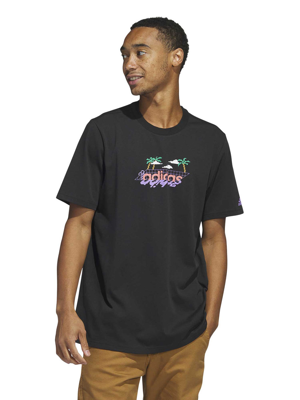 ADIDAS SPORTSWEAR Тениска Linear Beach-Bit Short Sleeve Graphic