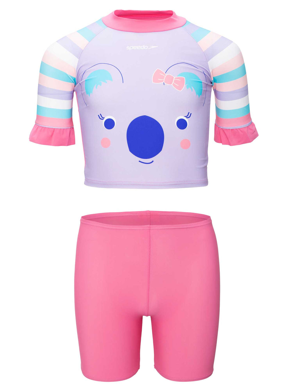 SPEEDO Комплект 2 части с UV защита GIRLS RASH TOP JAMMER