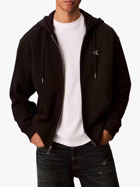 Calvin Klein Jeans Суитшърт LS EU 350TERRY MONOGRAM FZ HOO