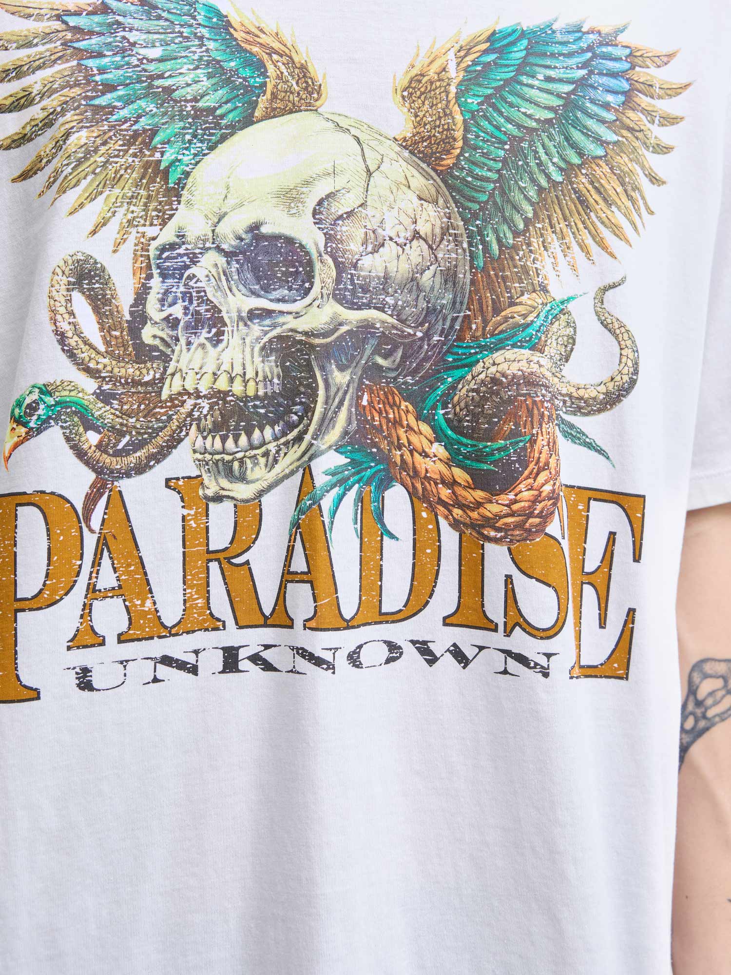 JACK & JONES Тениска JOREAGLEROCK GALLERY TEE SS CREW NECK TG