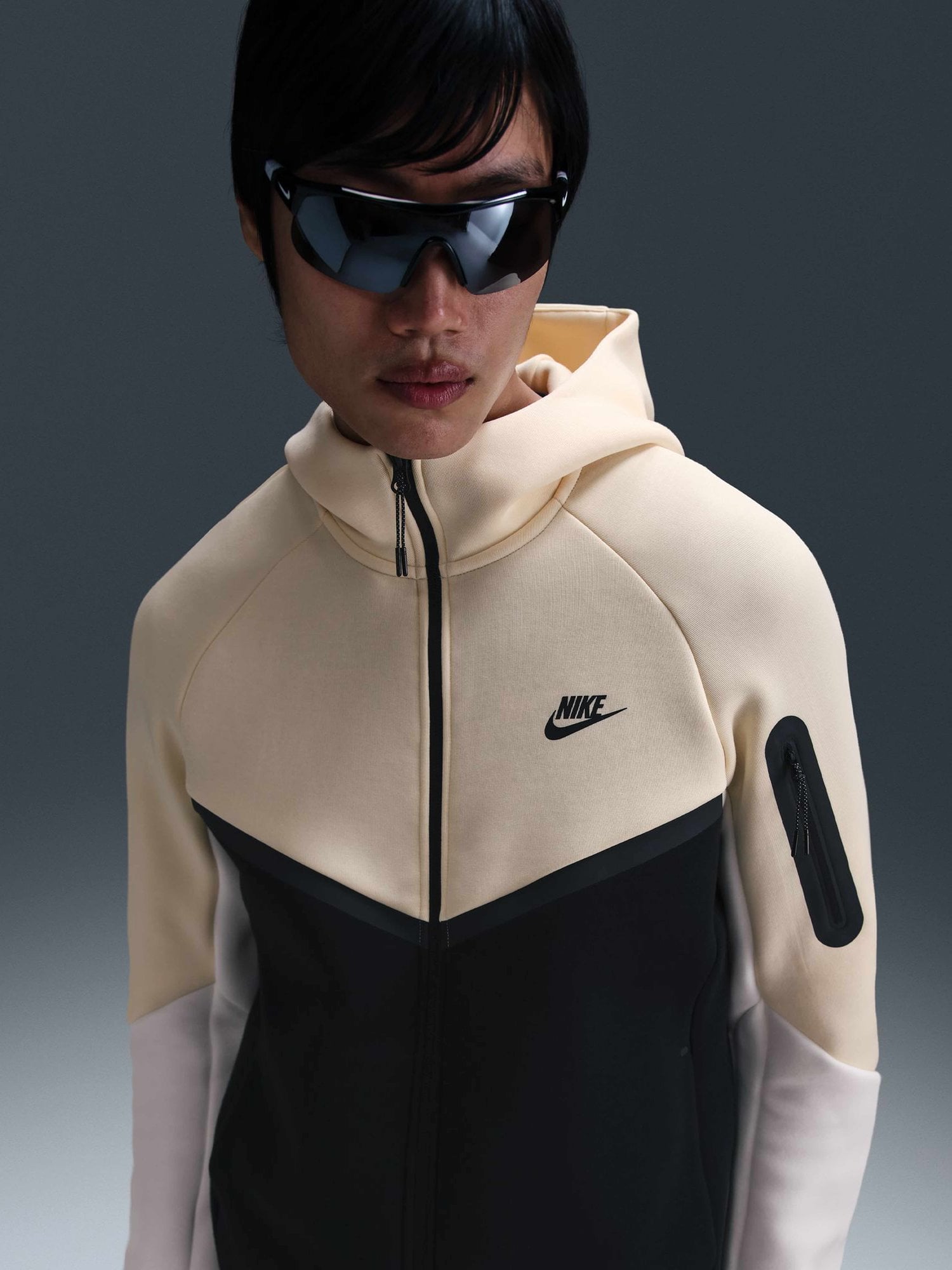 NIKE Суитшърт M NK TCH FLC FZ WR HOODIE