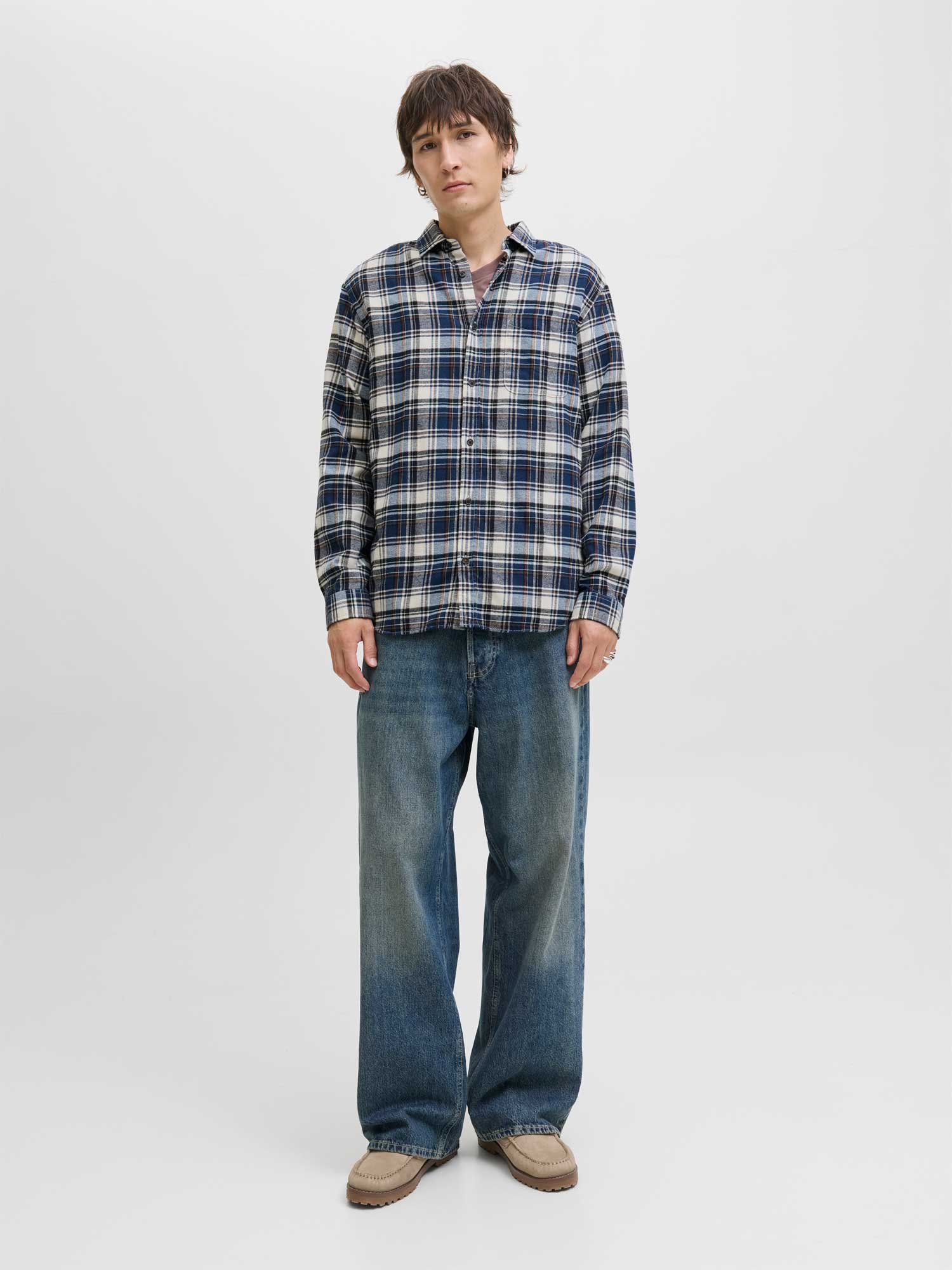 JACK & JONES Риза JJJAMES FLANNEL SHIRT LS