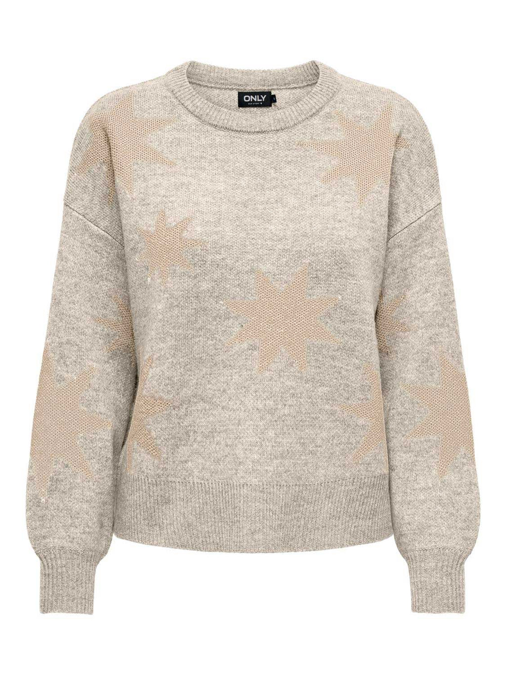 ONLY Пуловер ONLROSIE LS O-NECK GLITTER KNT