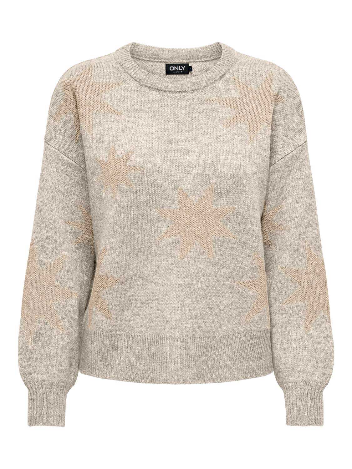 ONLY Пуловер ONLROSIE LS O-NECK GLITTER KNT