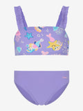 JOSS Бански 2 части Little Girls All-Over Printed