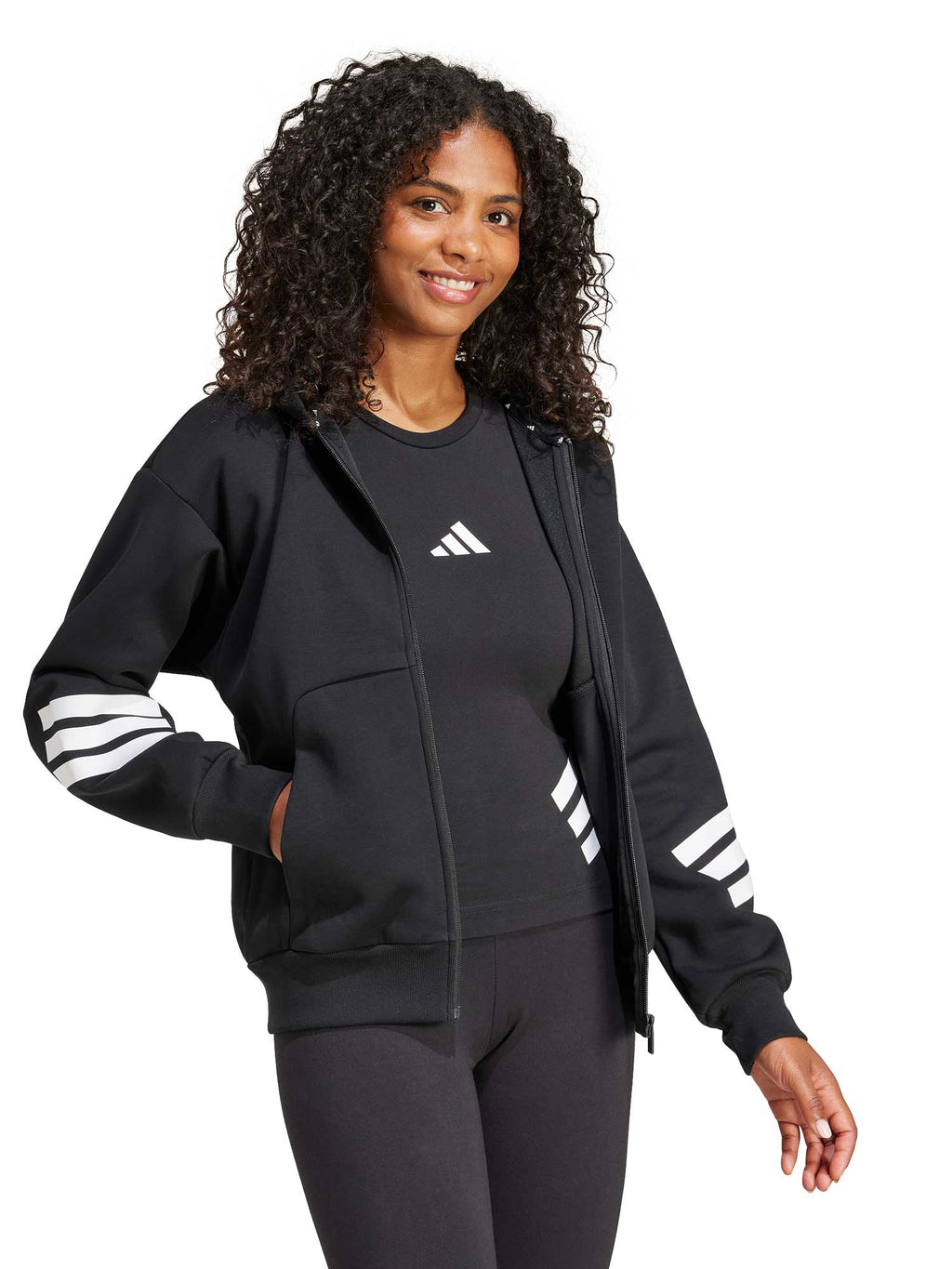ADIDAS SPORTSWEAR Суитшърт Future Icons 3-Stripes Full-Zip Hoodie