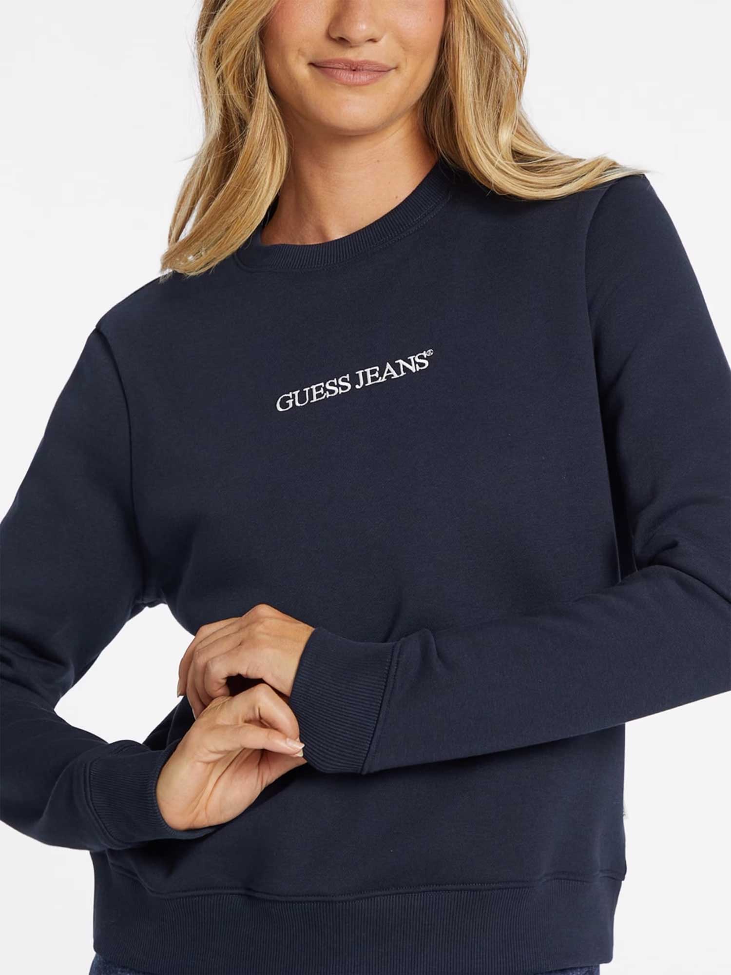 GUESS JEANS Блуза GJ CN REG LOGO EMB SWEAT