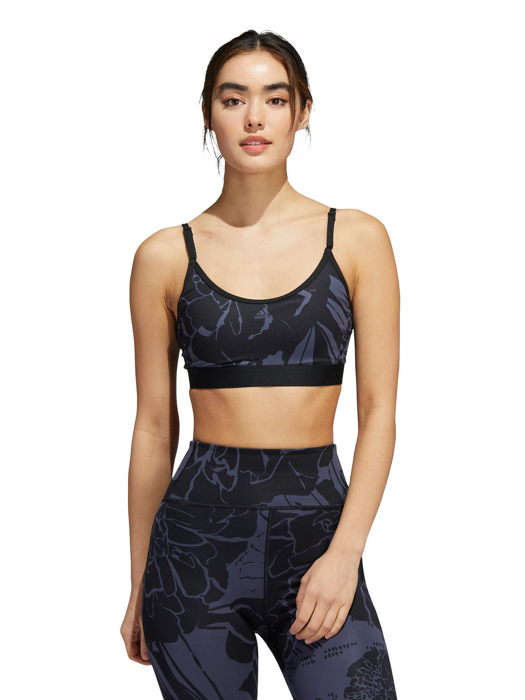 ADIDAS PERFORMANCE Спортен сутиен TRAIN LIGHT SUPPORT FLOWER