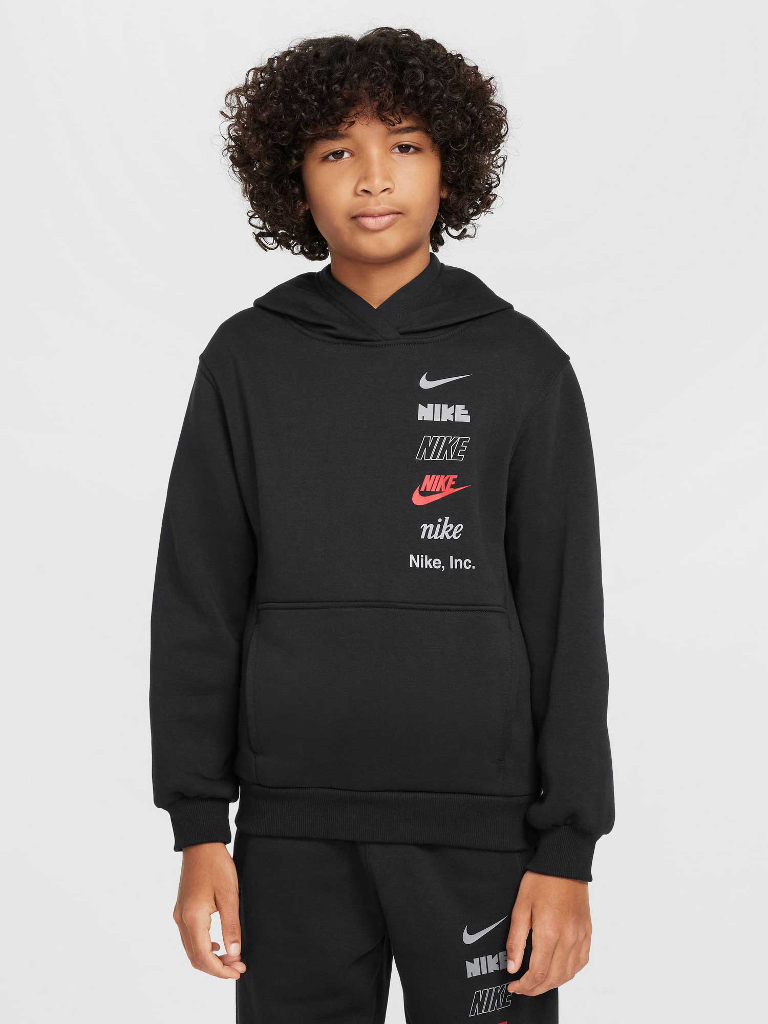 NIKE Суитшърт K NSW CLUB FLC HDY MLOGO