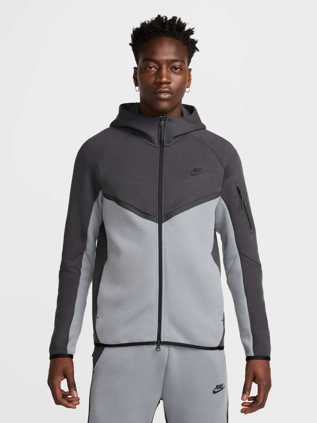 NIKE Суитшърт M NK TCH FLC FZ WR HOODIE