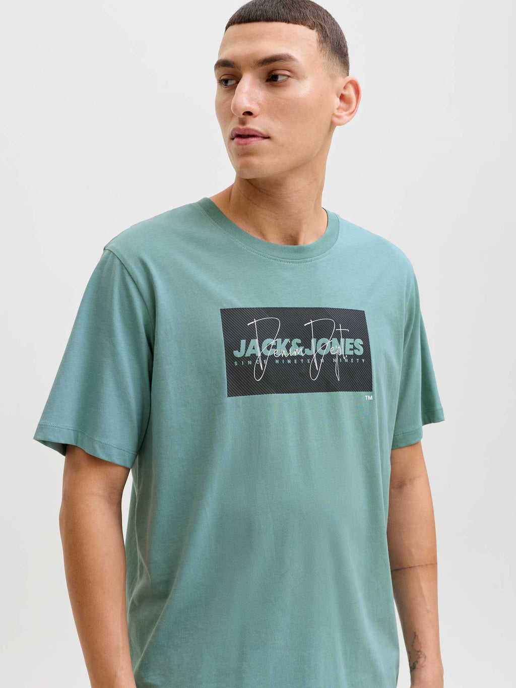 JACK & JONES Тениска JJCOLE PRINT TEE SS CREW NECK