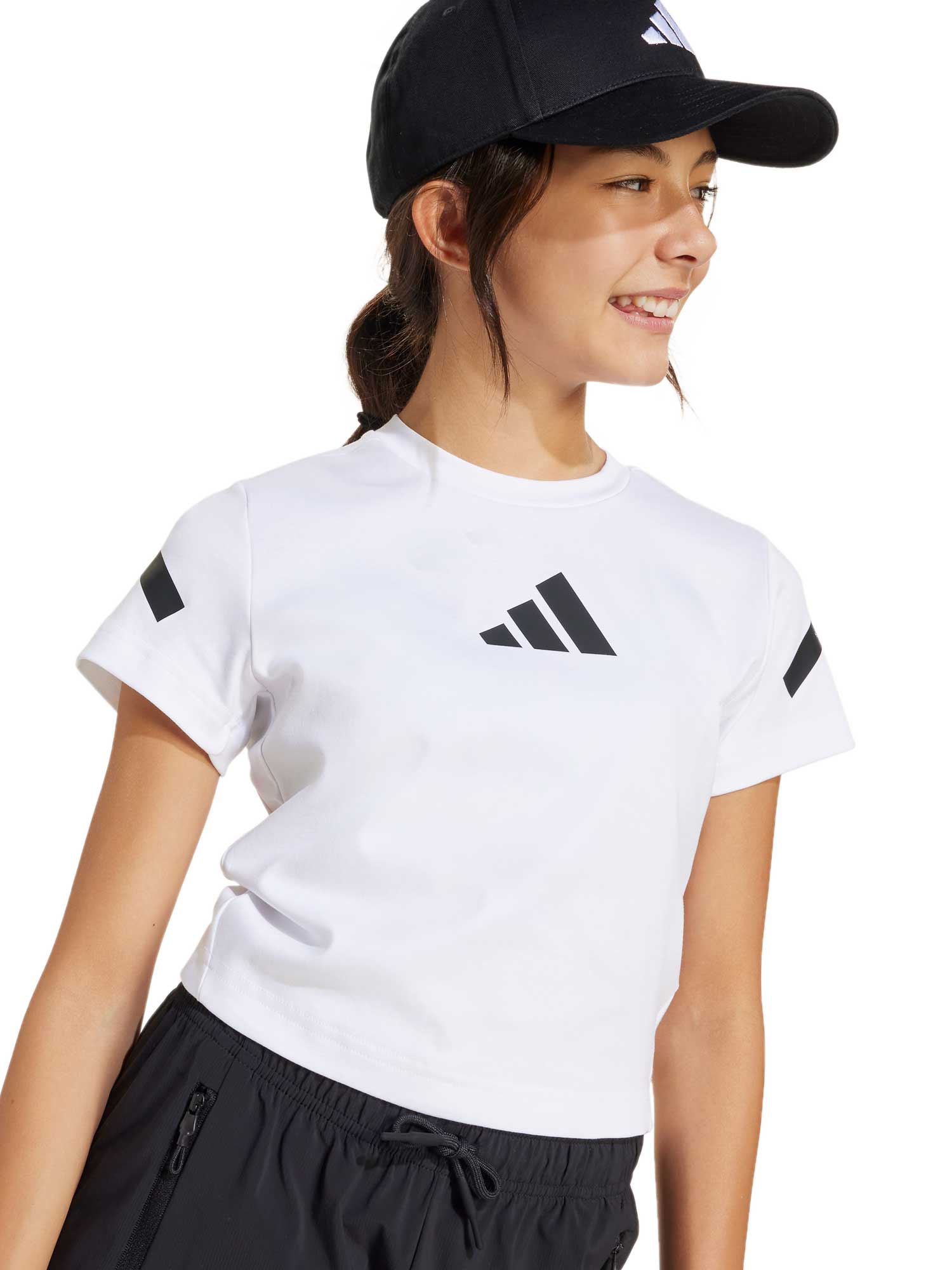 ADIDAS SPORTSWEAR Тениска Z.N.E. Fitted Crop T-Shirt Kids
