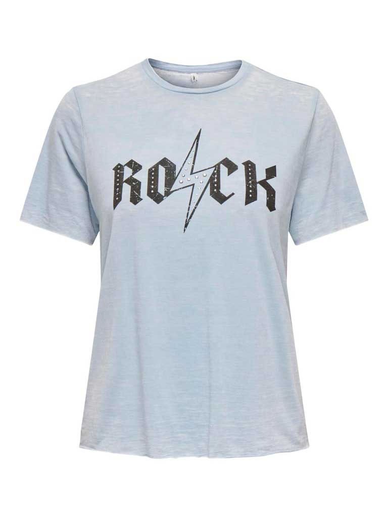 ONLY Тениска ONLNIKKY S/S BURNOUT TOP BOX JRS