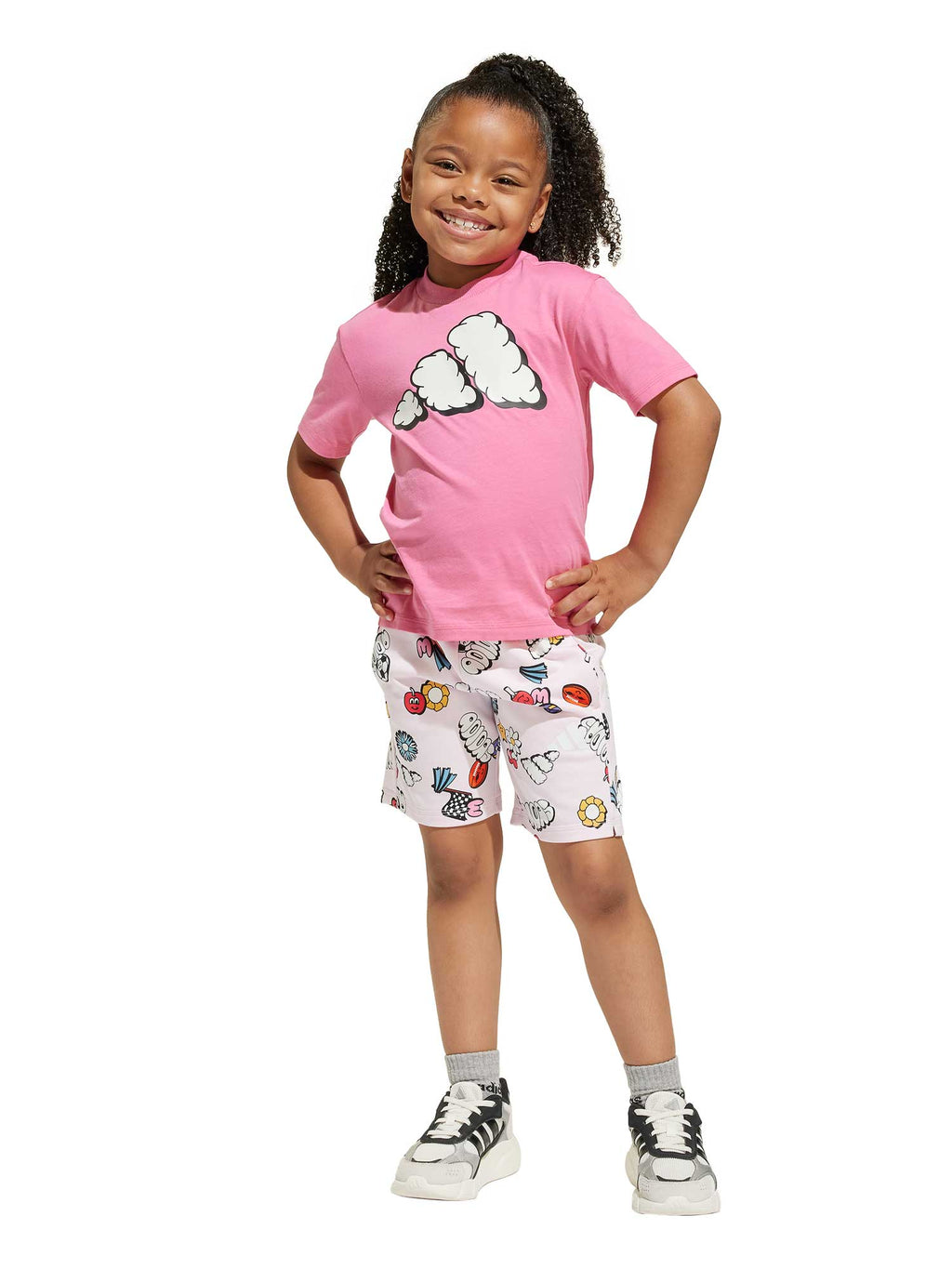 ADIDAS SPORTSWEAR Спортен екип Seasonal Essentials Fun Tee Set Kids