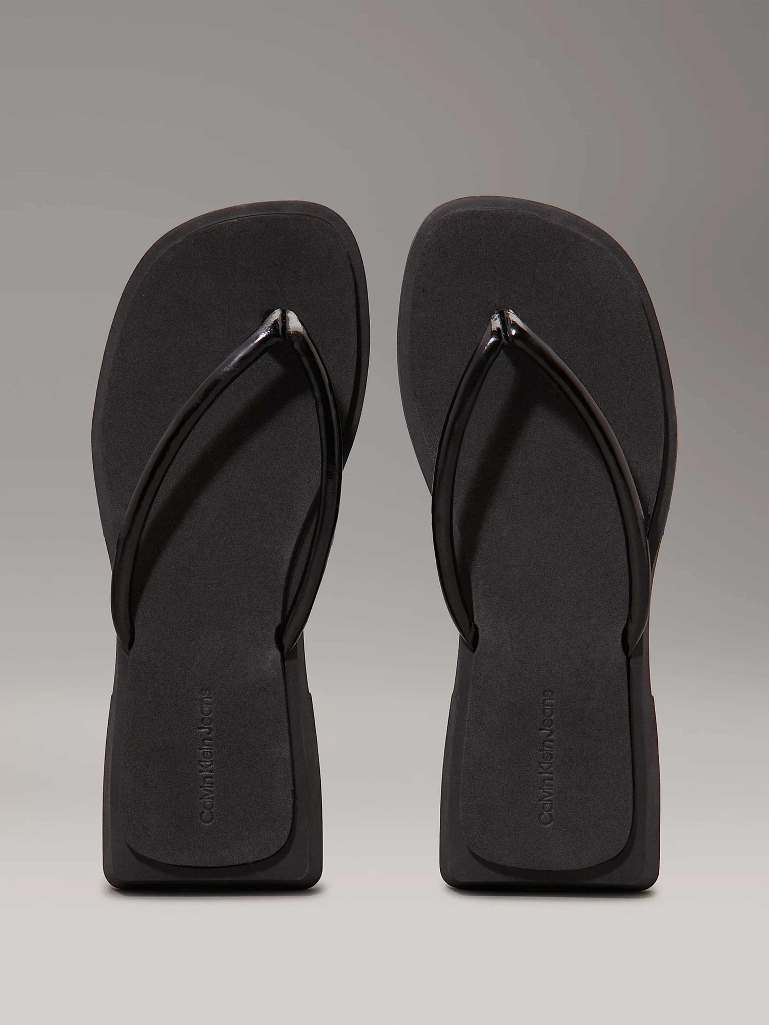 Calvin Klein Jeans Джапанки SQ LOW WEDGE SANDAL STITCH