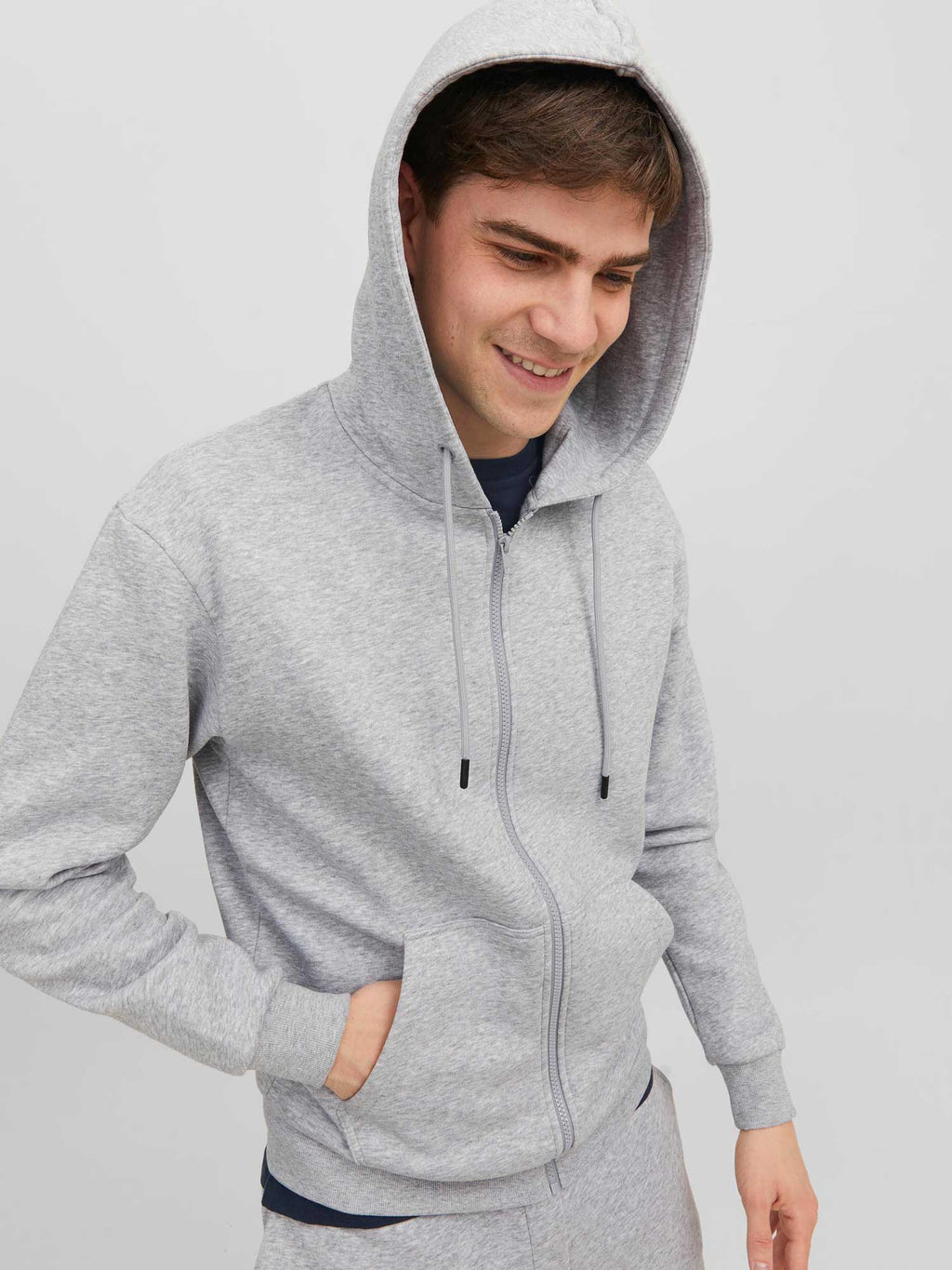 JACK & JONES Суитшърт JJEBRADLEY SWEAT ZIP HOOD NOOS