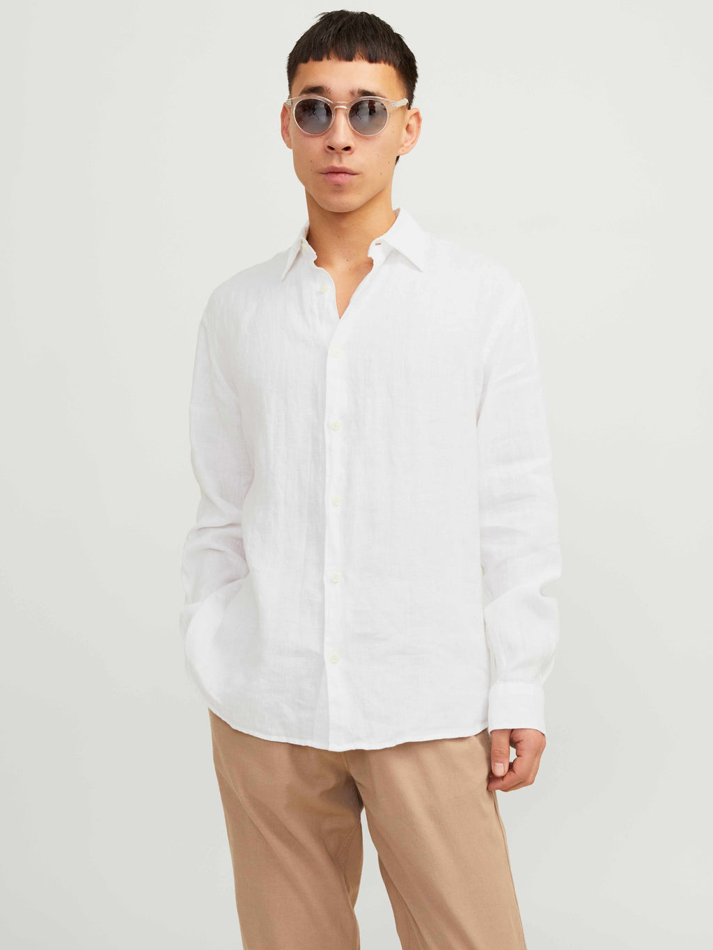 JACK & JONES Риза JPRCCLAWRENCE LINEN L/S SHIRT SN