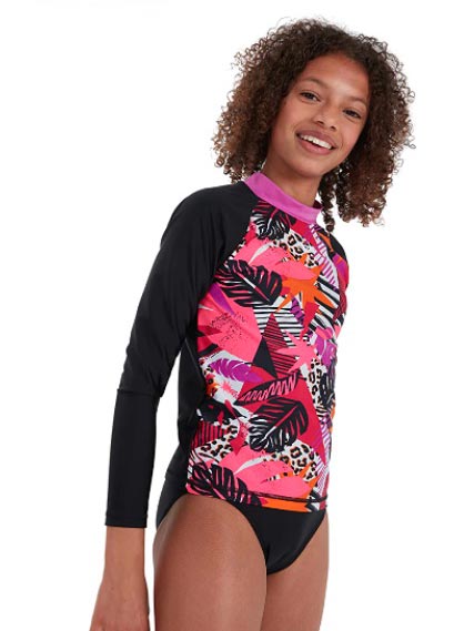 SPEEDO Блуза с UV защита GIRLS PRINTED TOP