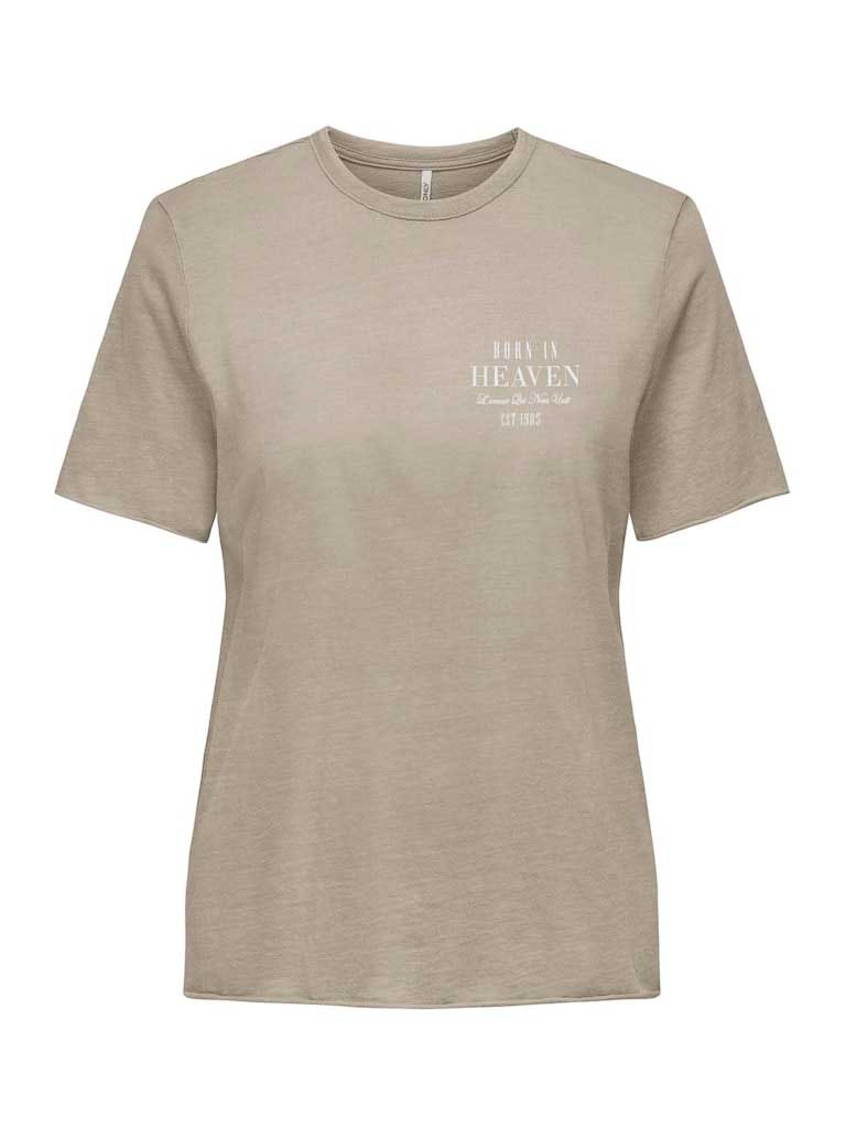 ONLY Тениска ONLLUCY LIFE REG S/S DETAIL GLIT TOP JRS