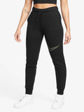 NIKE Спортно долнище W NSW CLUB FLC SHINE MR PANT