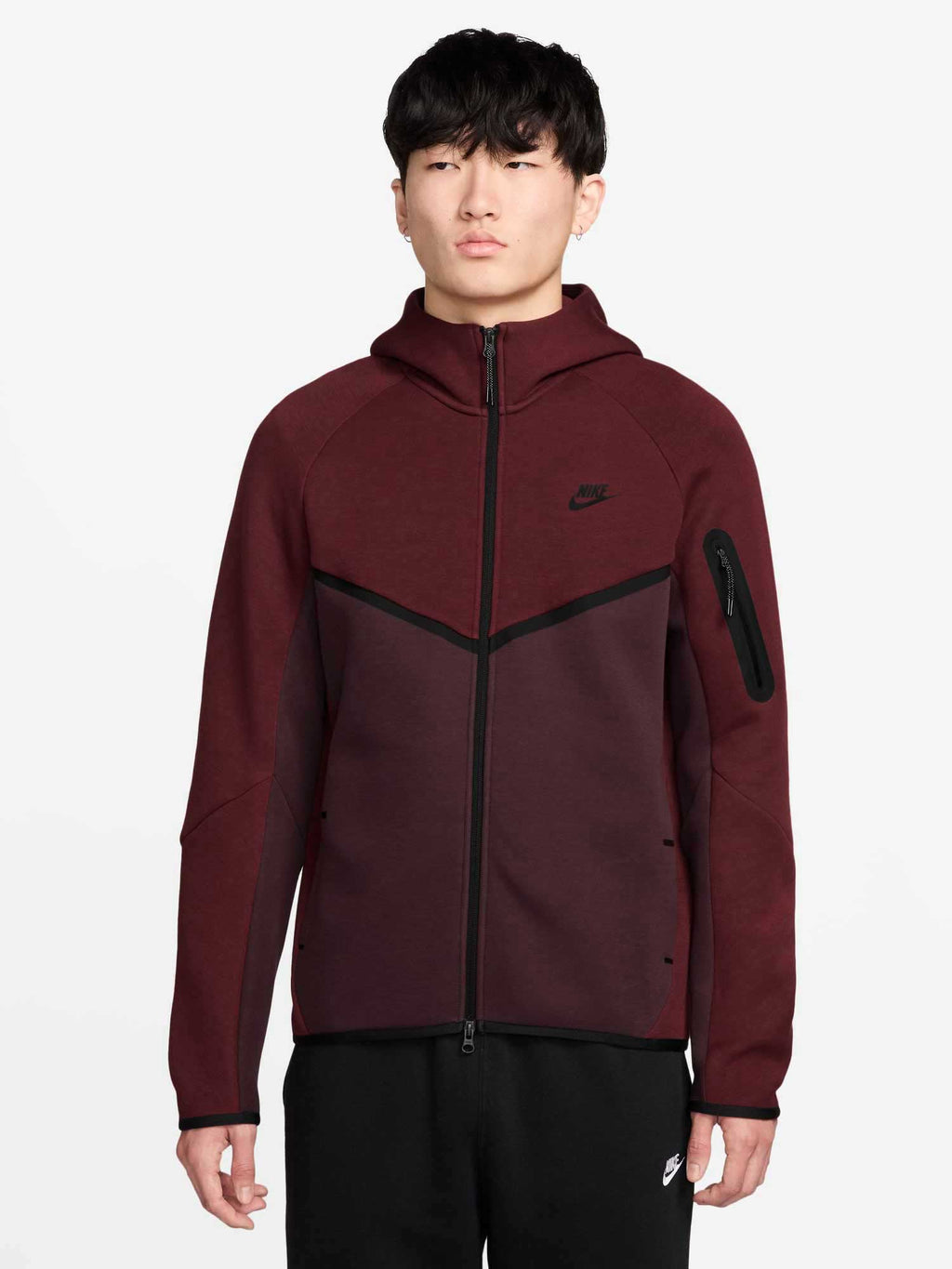 NIKE Суитшърт M NK TCH FLC FZ WR HOODIE
