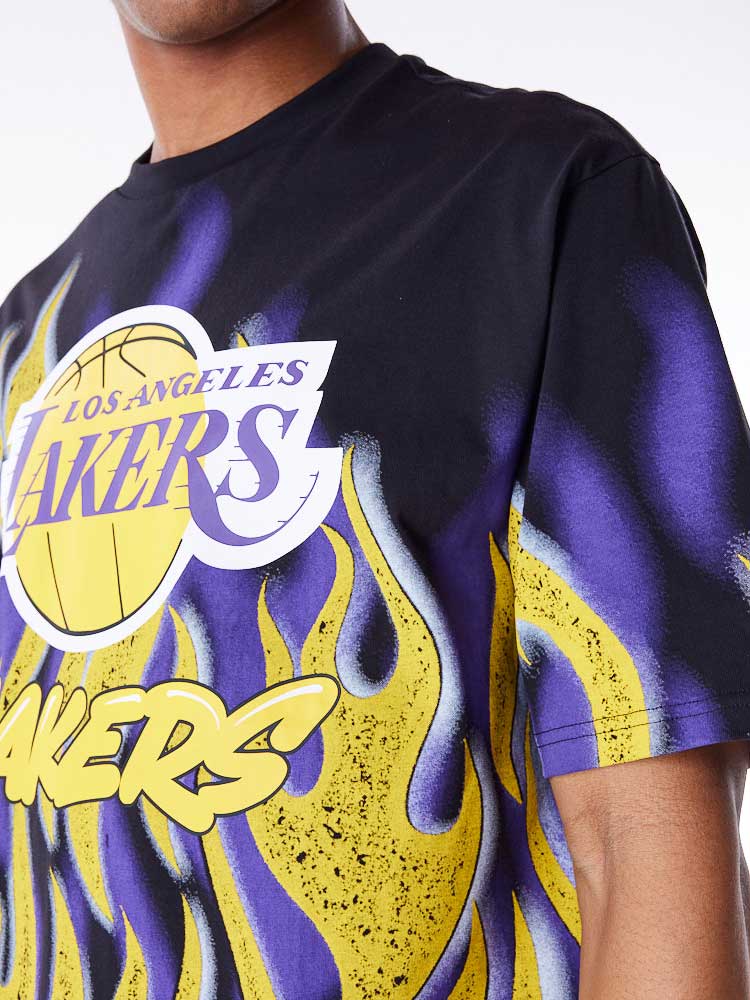 NEW ERA Тениска NBA FLAME OS TEE LOSLAK