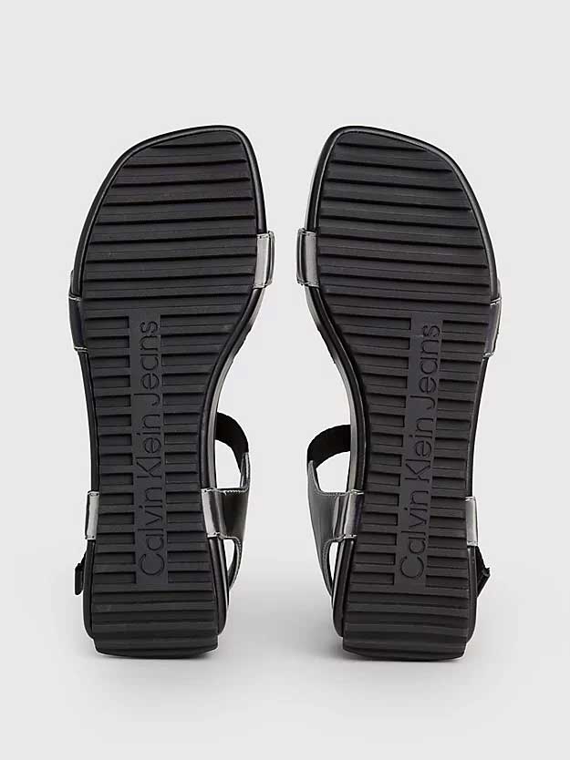 Calvin Klein Jeans Сандали WEDGE BLOCK SANDAL METALLIC DC