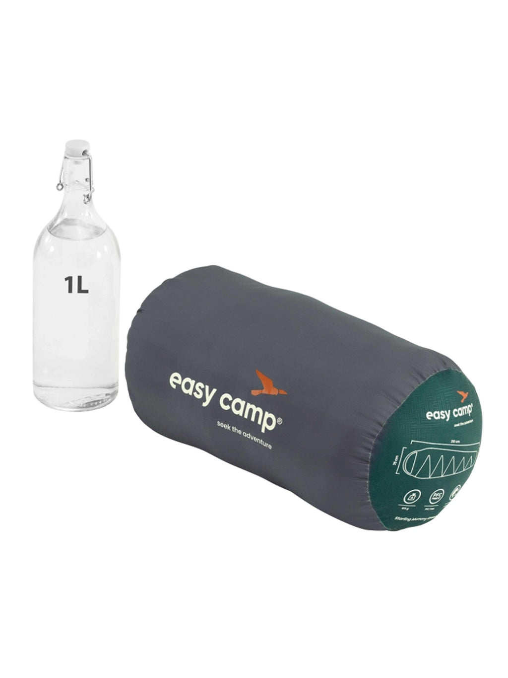 EASY CAMP Спален чувал Starling Mummy Green 8°C