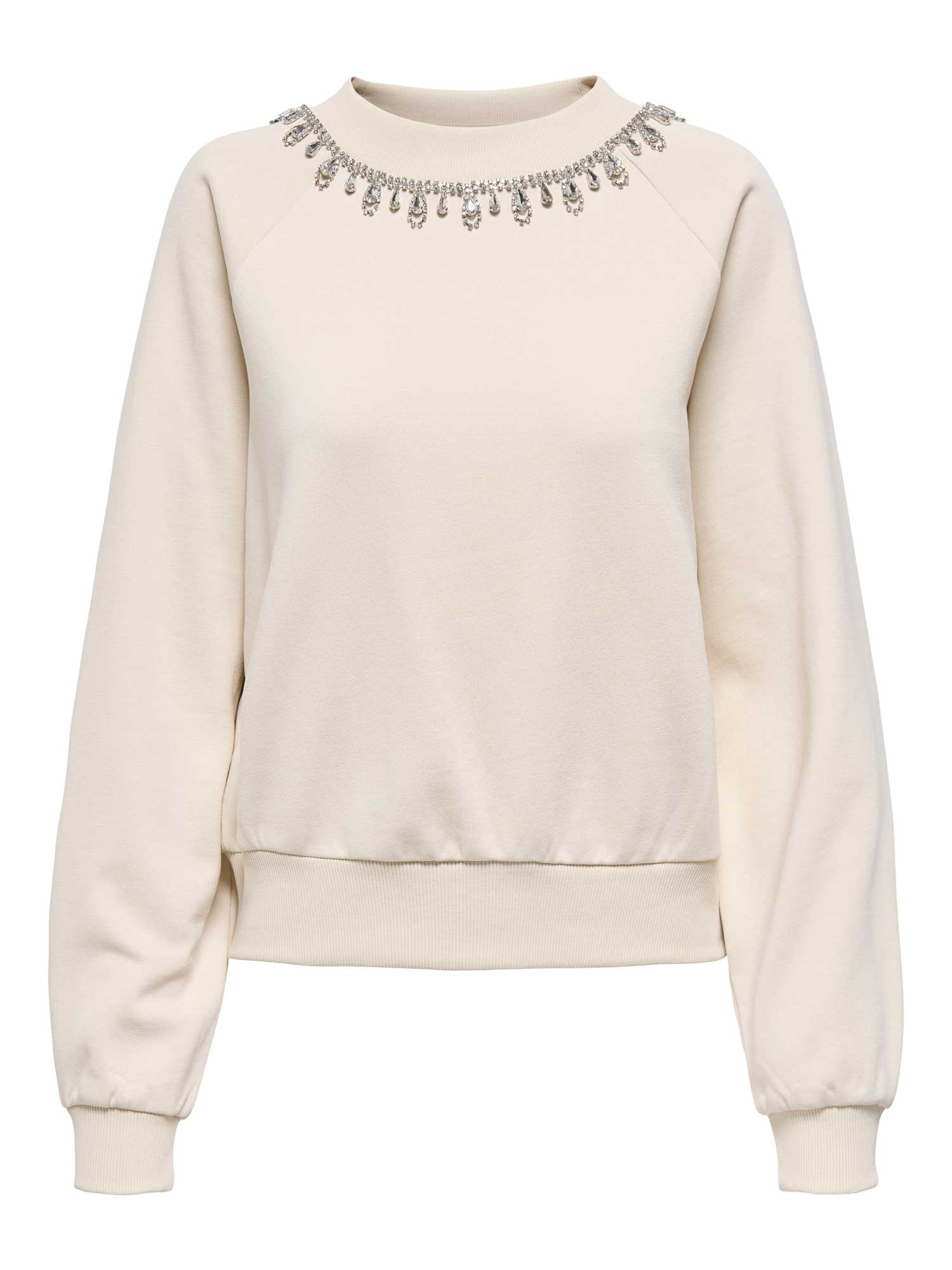 ONLY Блуза ONLJETT L/S O-NECK EMB. BOX SWT