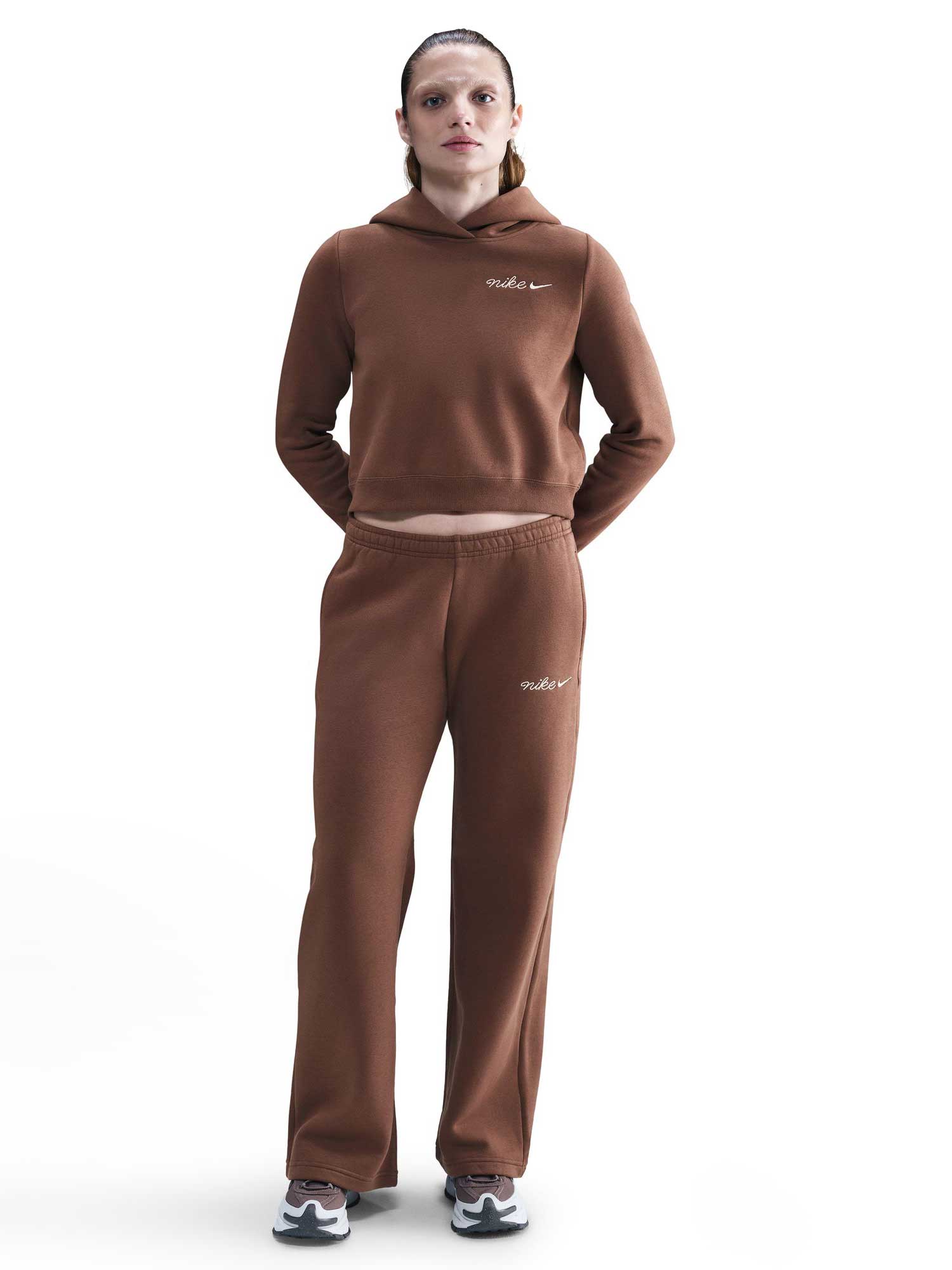NIKE Суитшърт W NSW PHNX FLC SHRUNKEN HOODIE