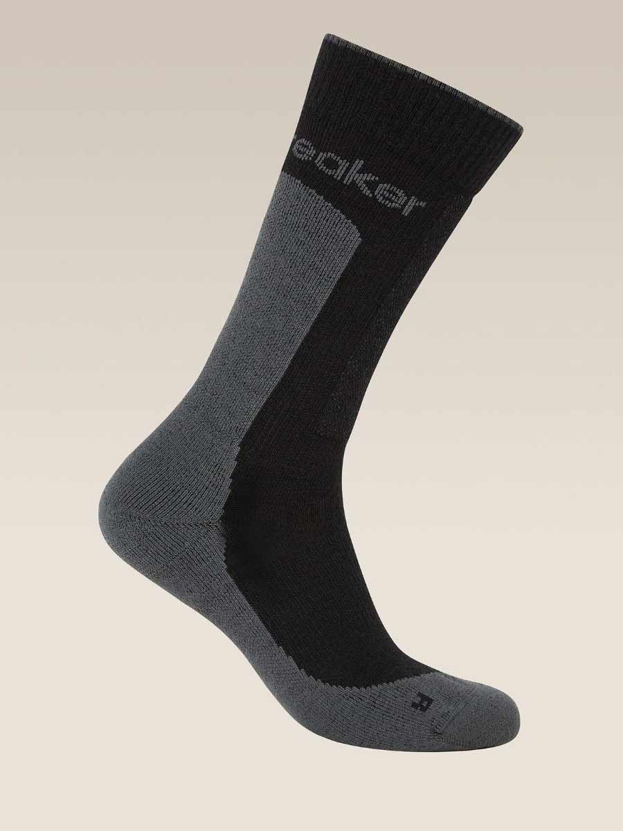 ICEBREAKER Чорапи M M Hike+ Medium Crew BLACK/OBSID