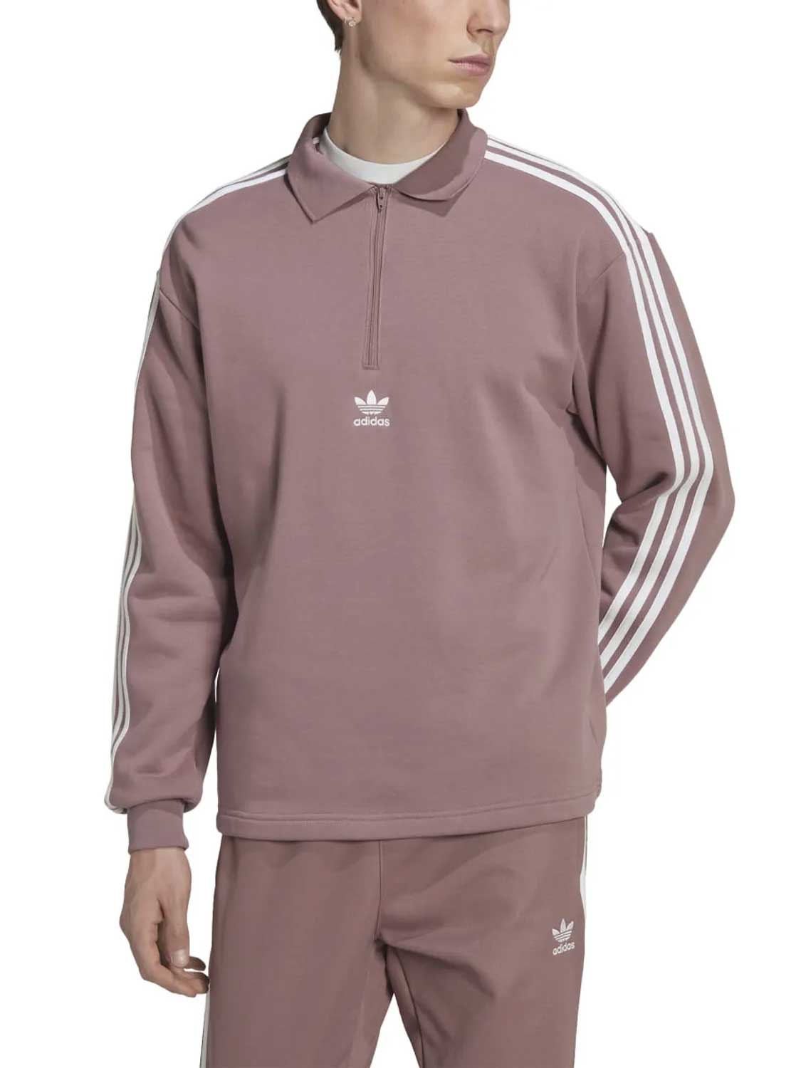ADIDAS Блуза Adicolor 3-Stripes Long Sleeve Polo